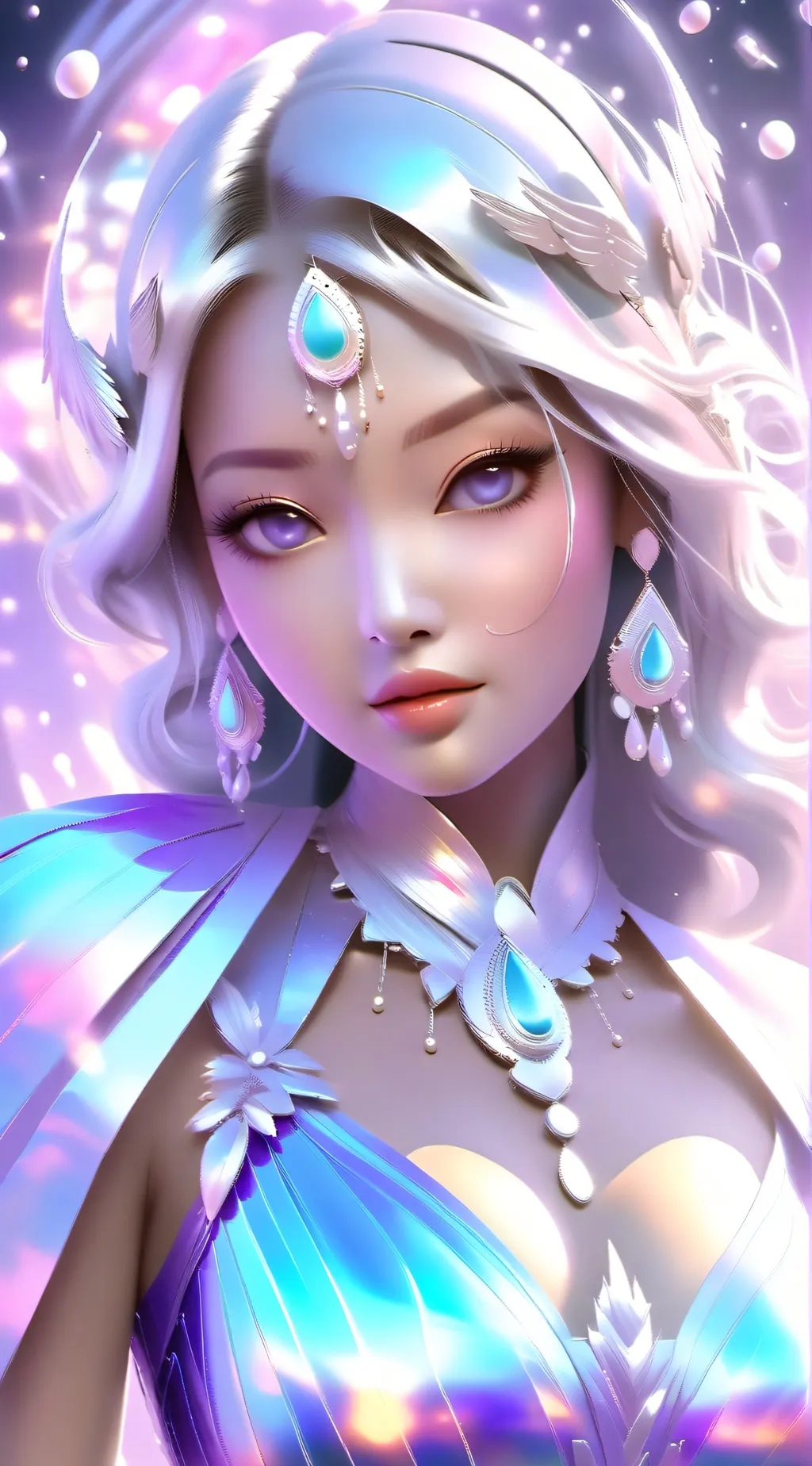 ai character: Amore,💙💕 background