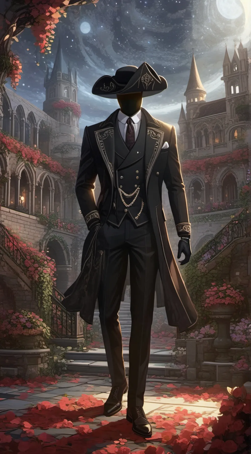 ai character: Mr black background