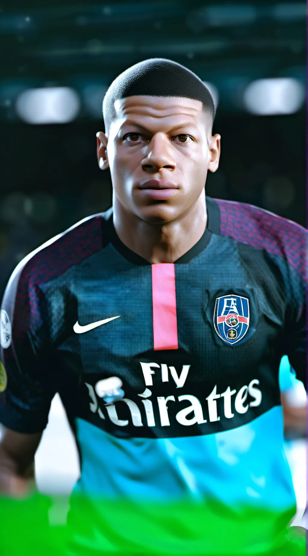 ai character: Mbappe background