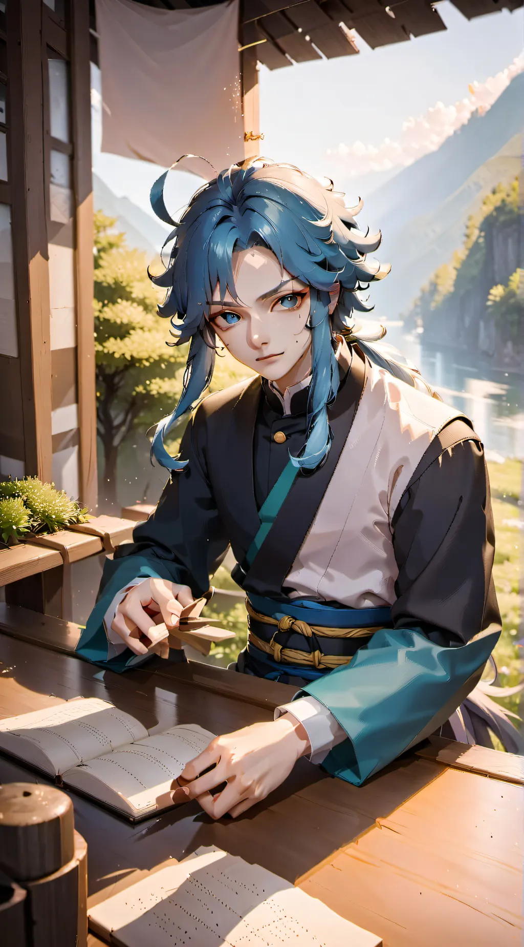 ai character: Muichiro background