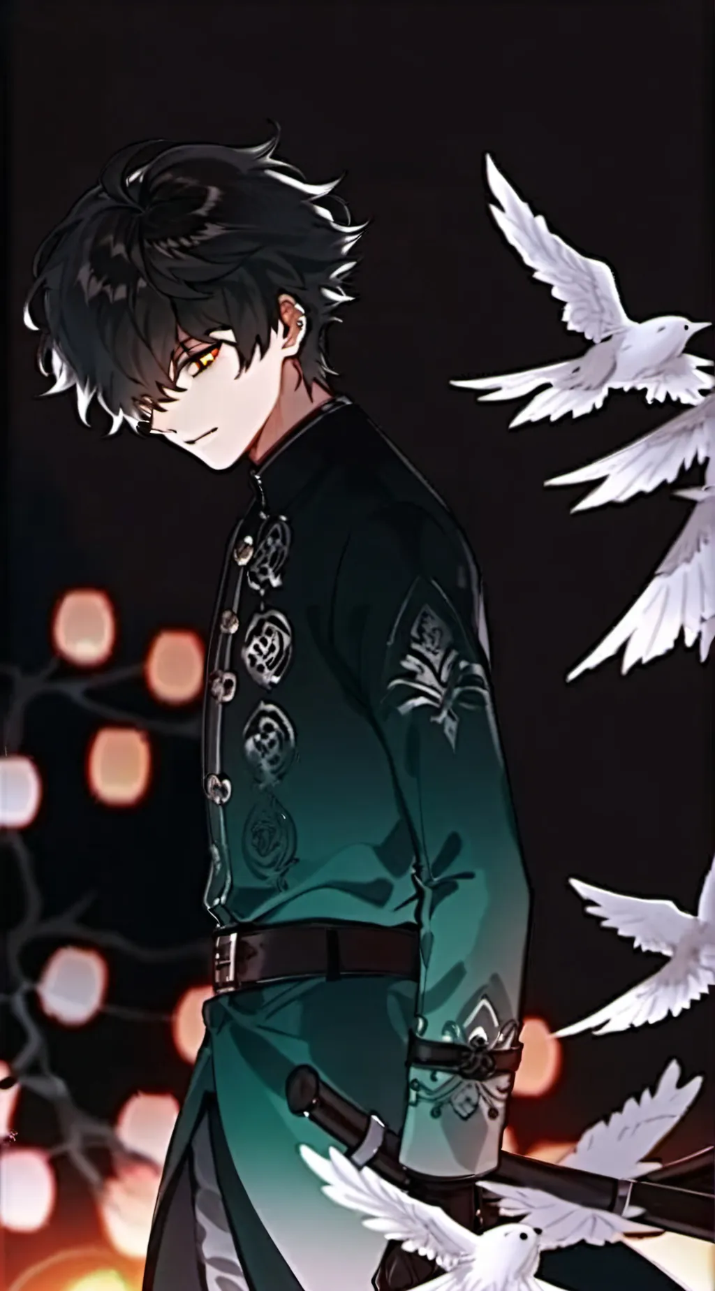 ai character: Deku💚 background