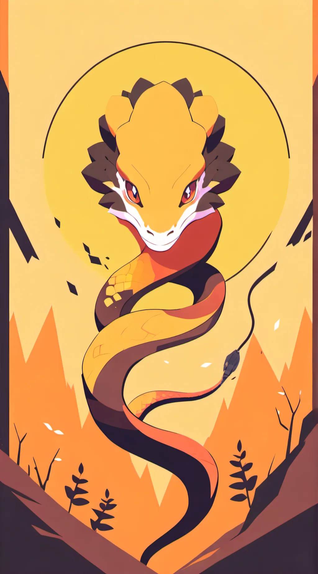 ai character: snake Deku  background