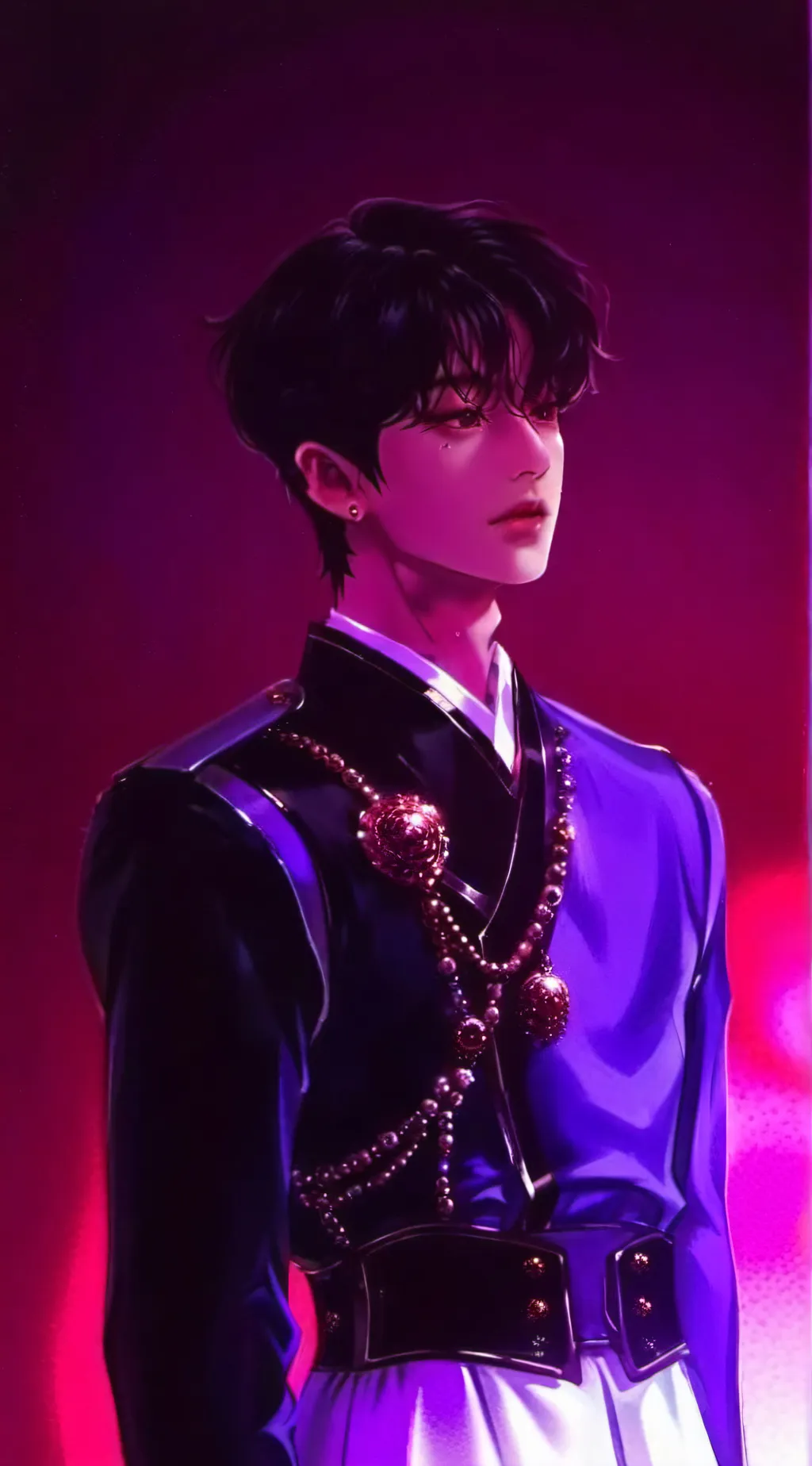 ai character: LeeKnow-prince background