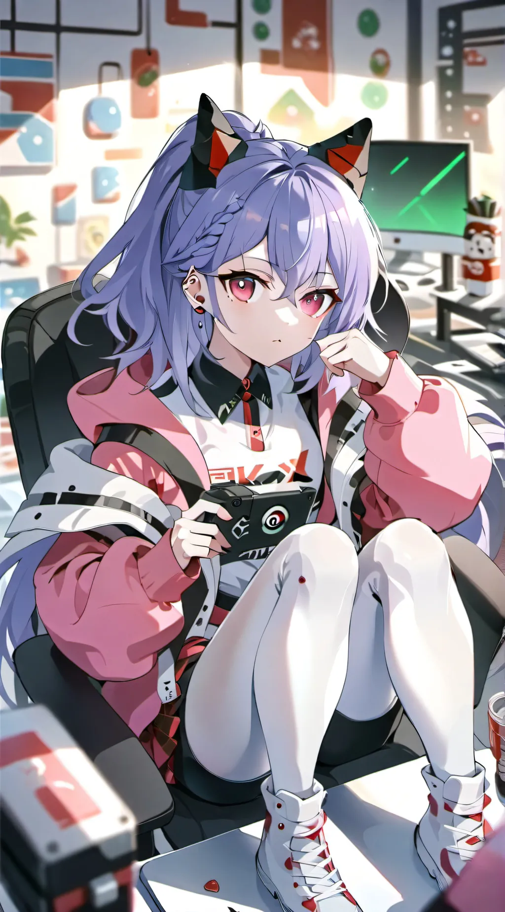 ai character: Silverwolf HSR background