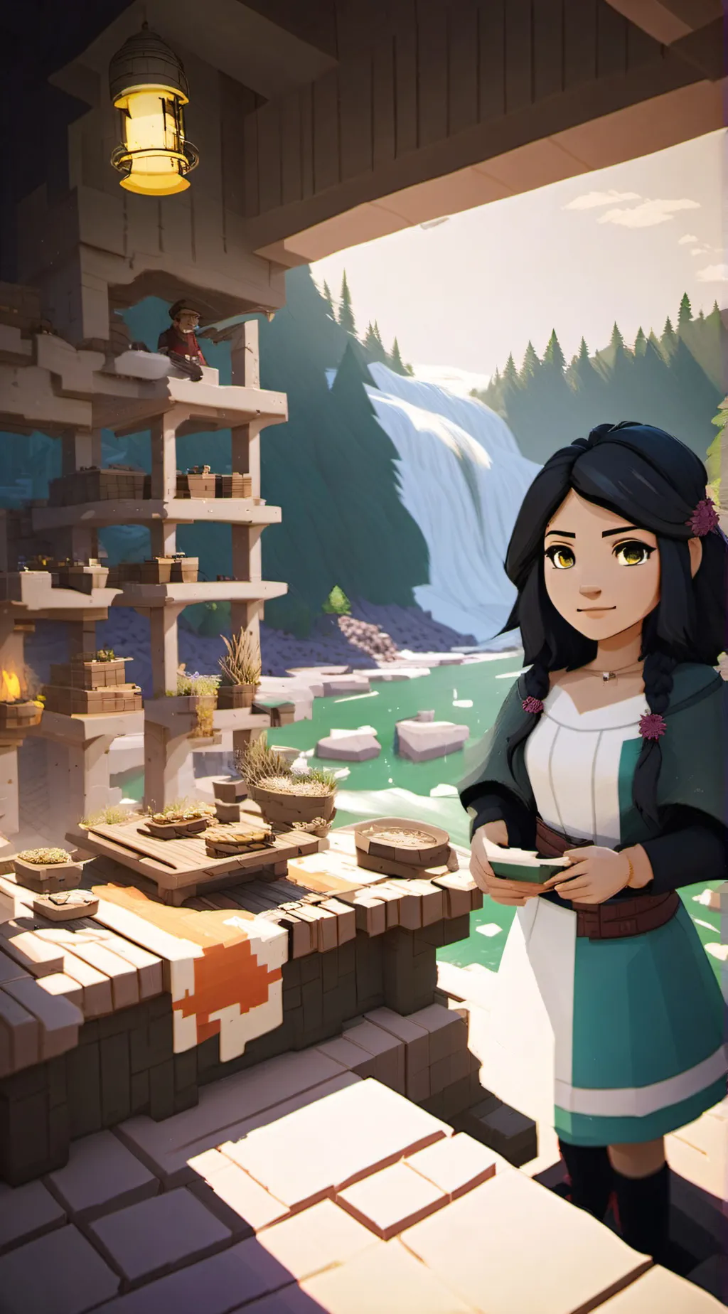 ai character: Aphmau  background