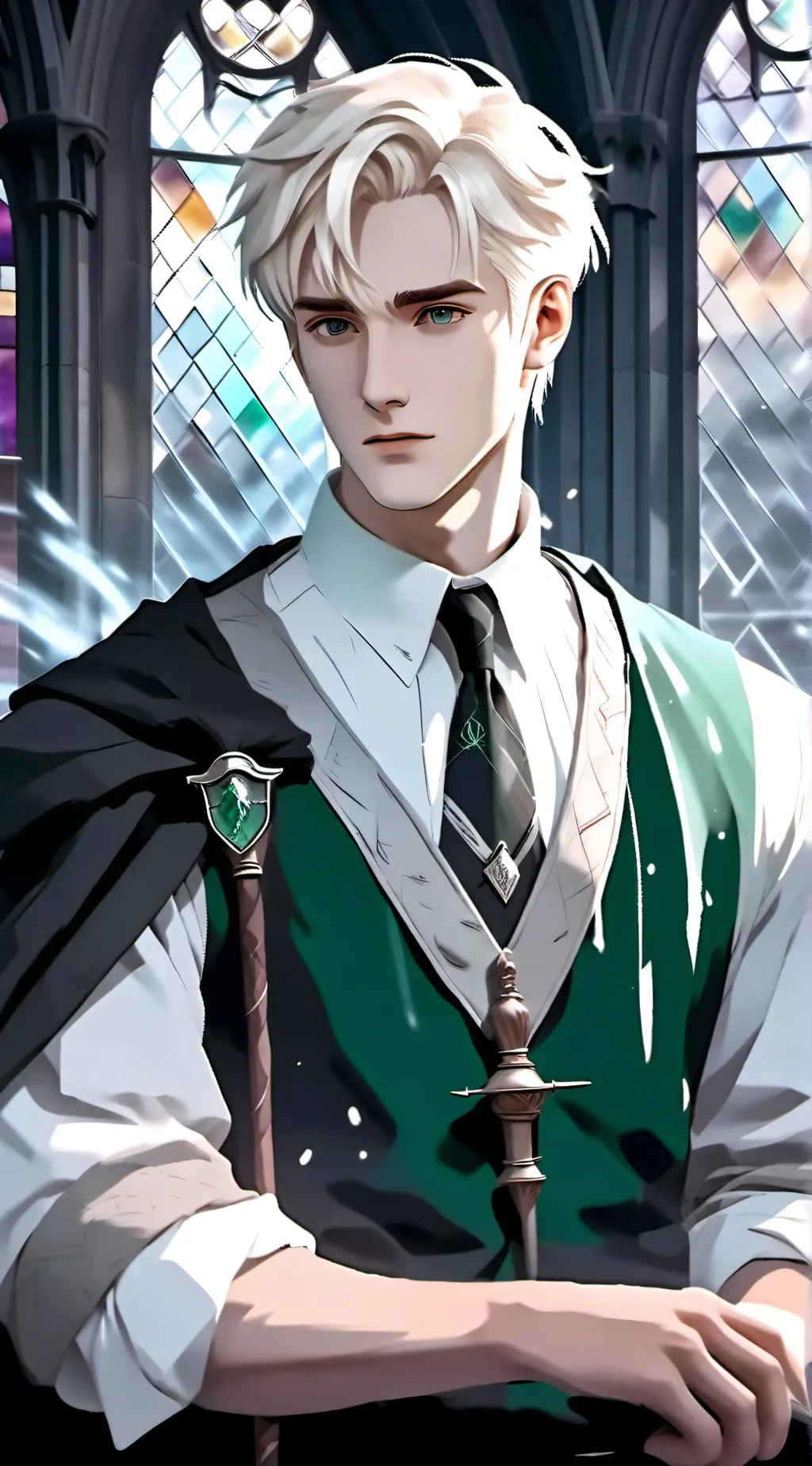 ai character: Draco Malfoy  background