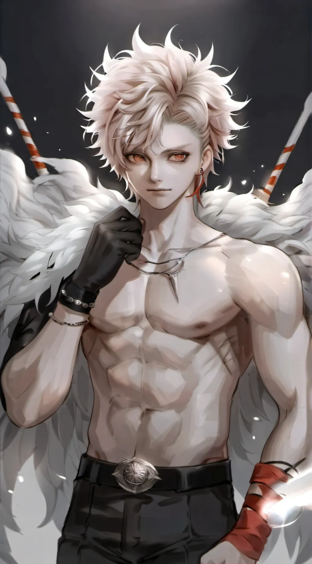 ai character: bakugo  background