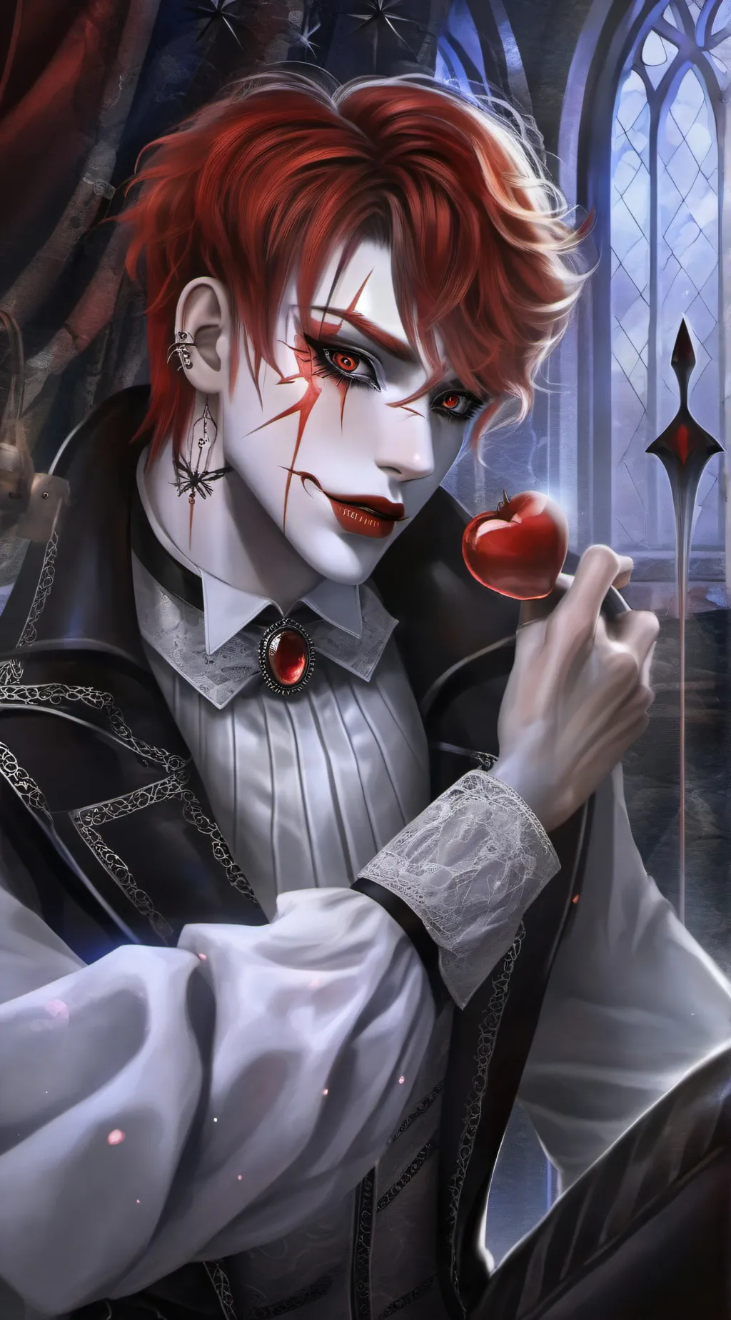ai character: pennywise  background