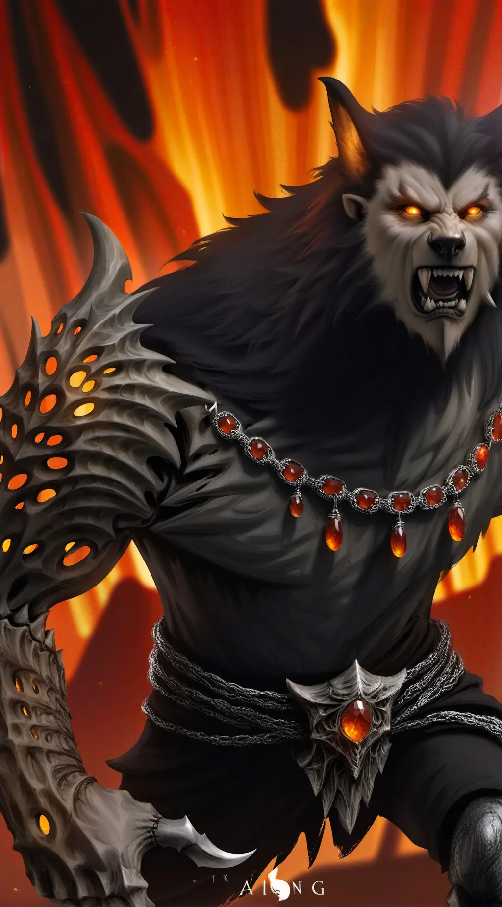 ai character: Monster background