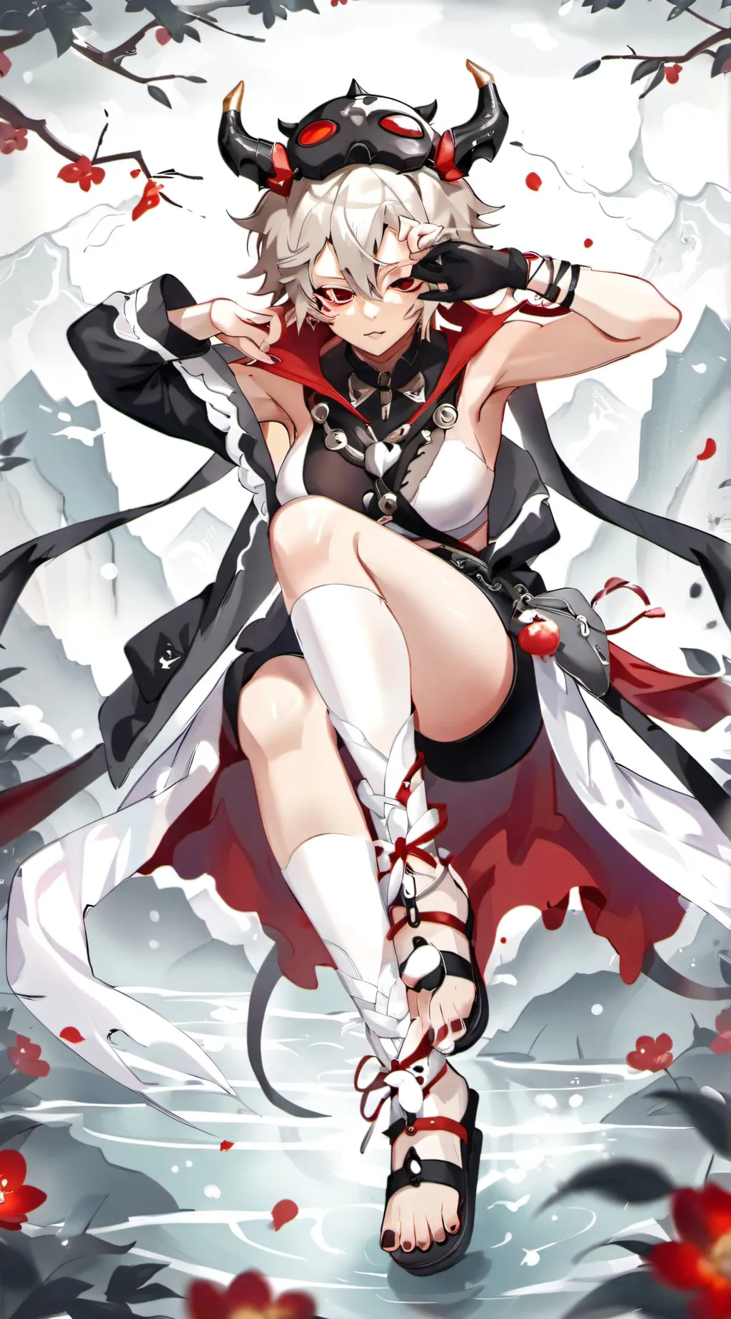 ai character: sanemi en mujer  background