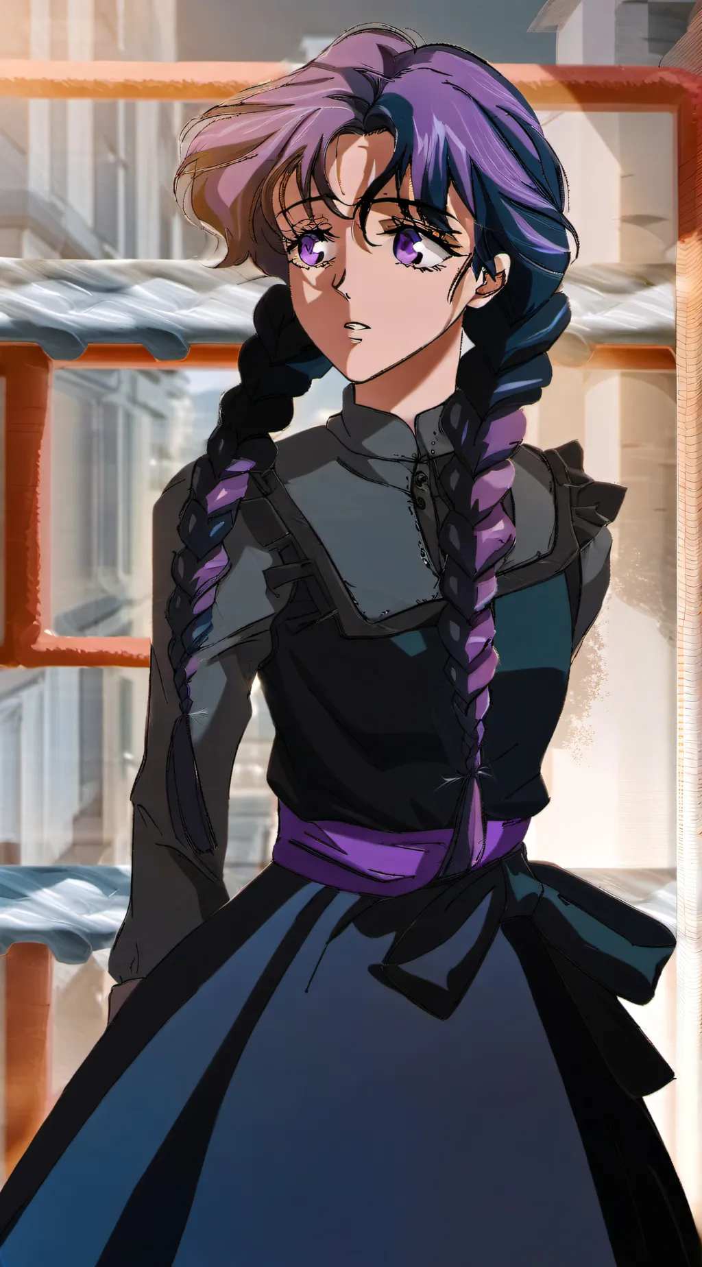 ai character: Aurora background