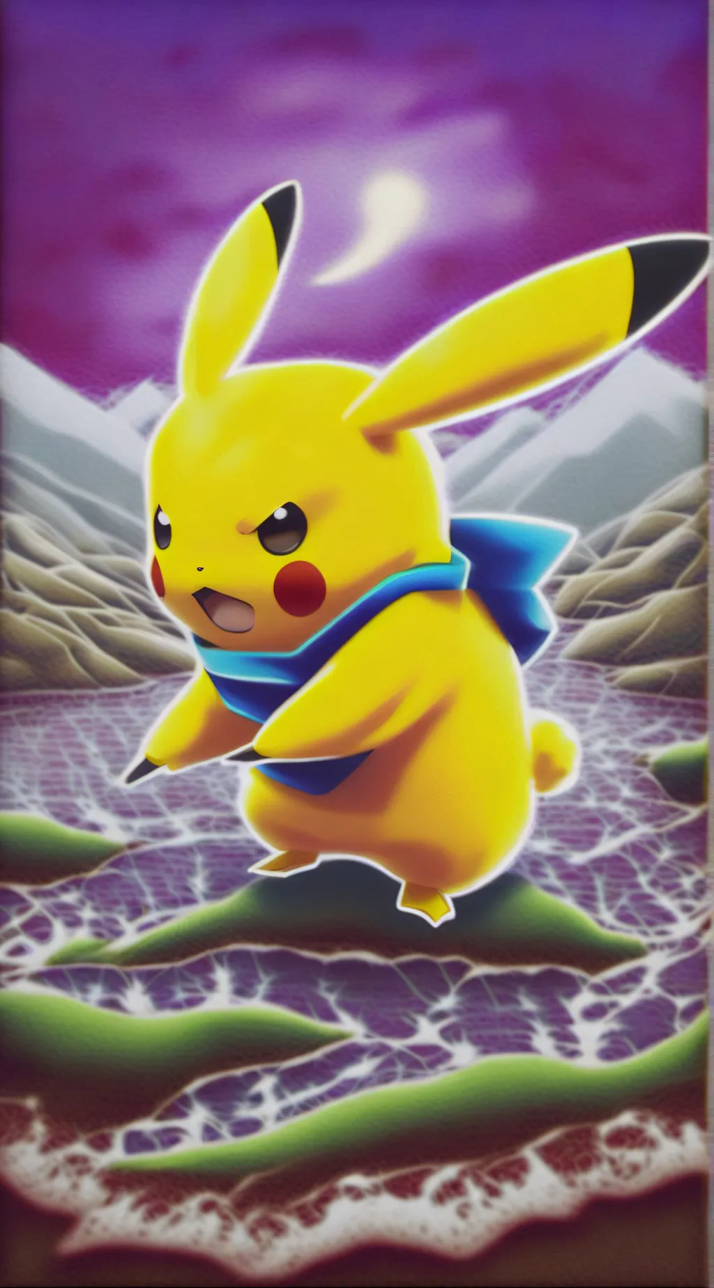 ai character: pekachu background