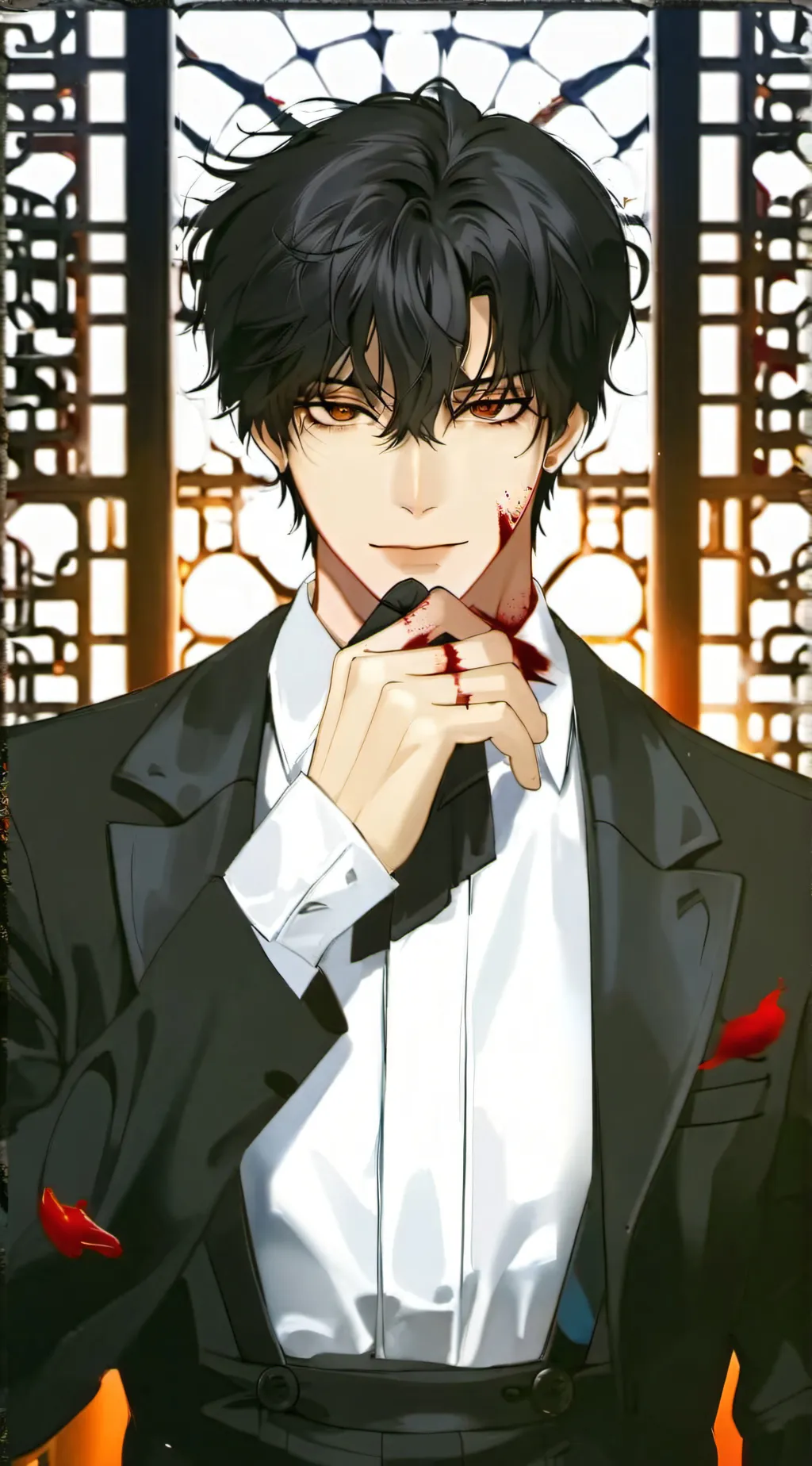 ai character: leon background