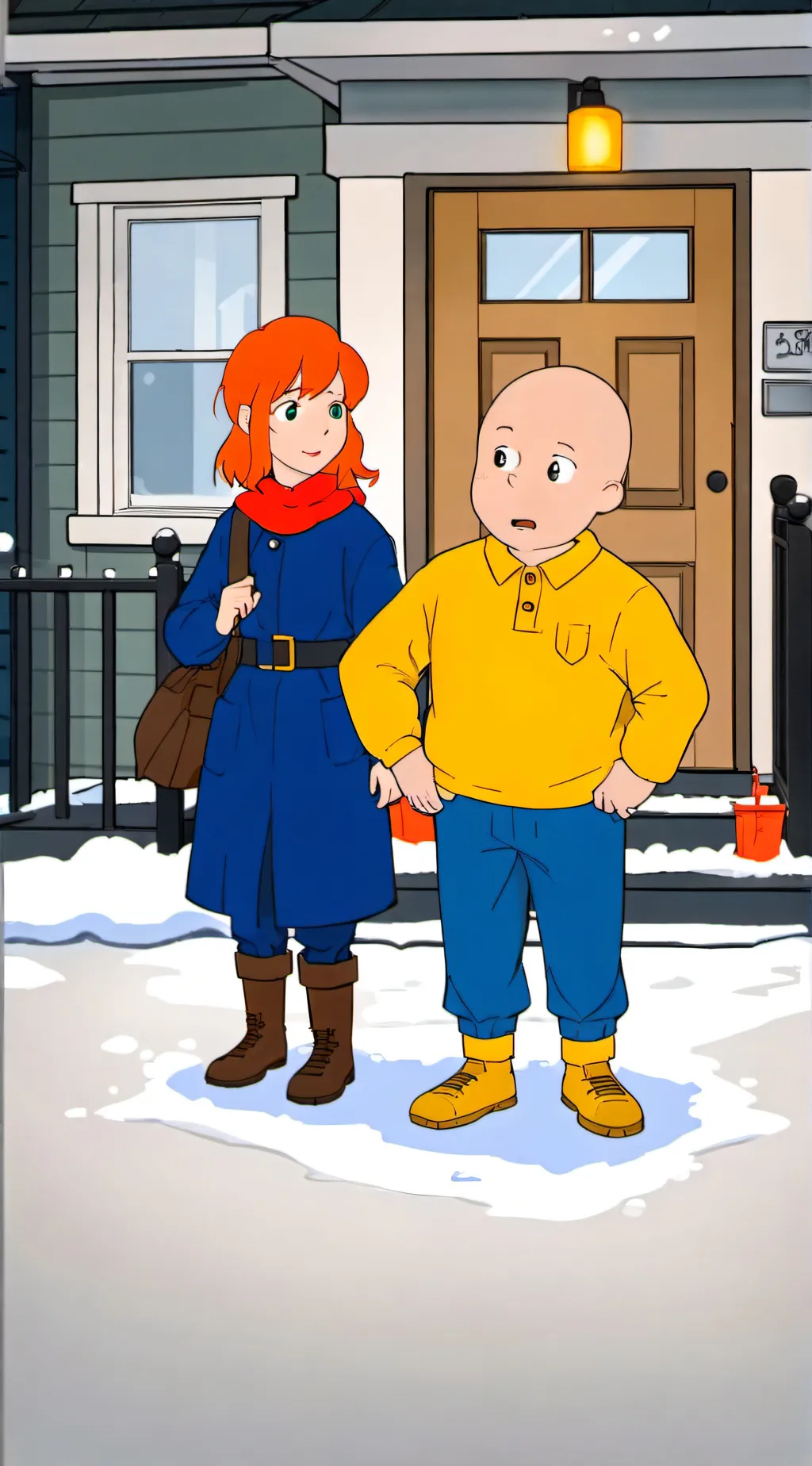 ai character: Caillou Grounded background