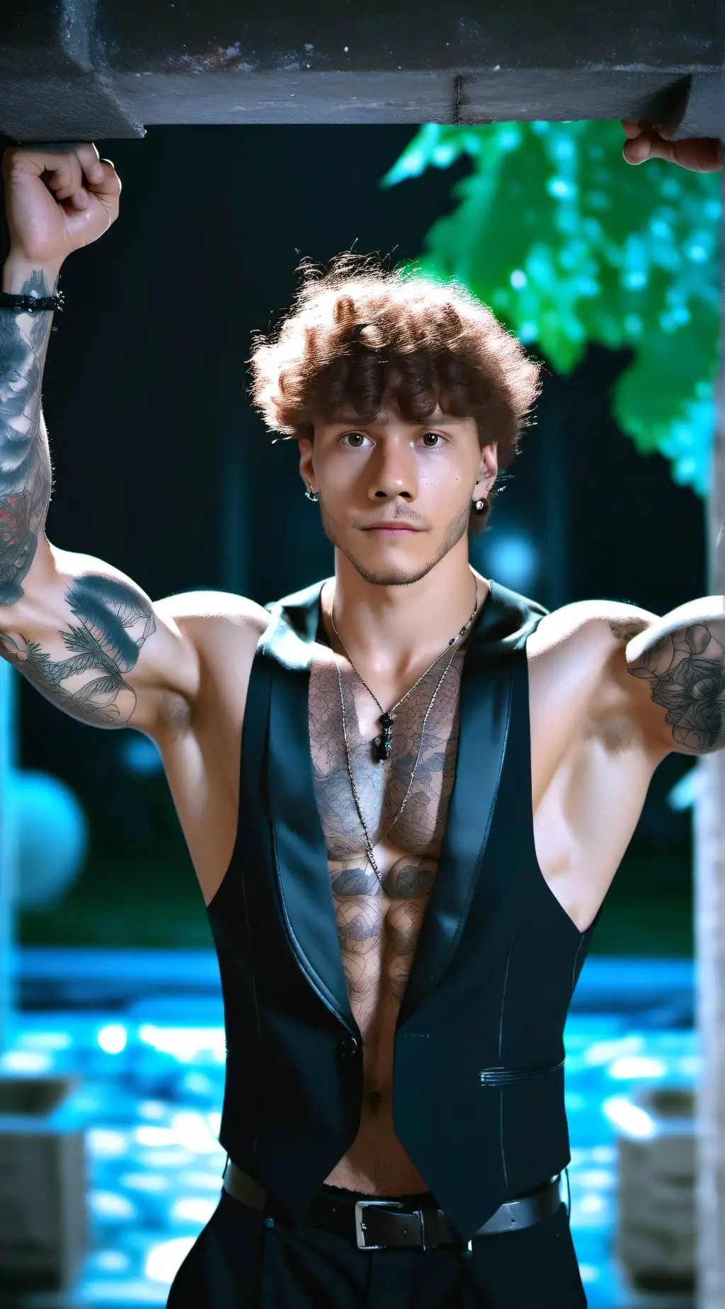 ai character: Damon  background