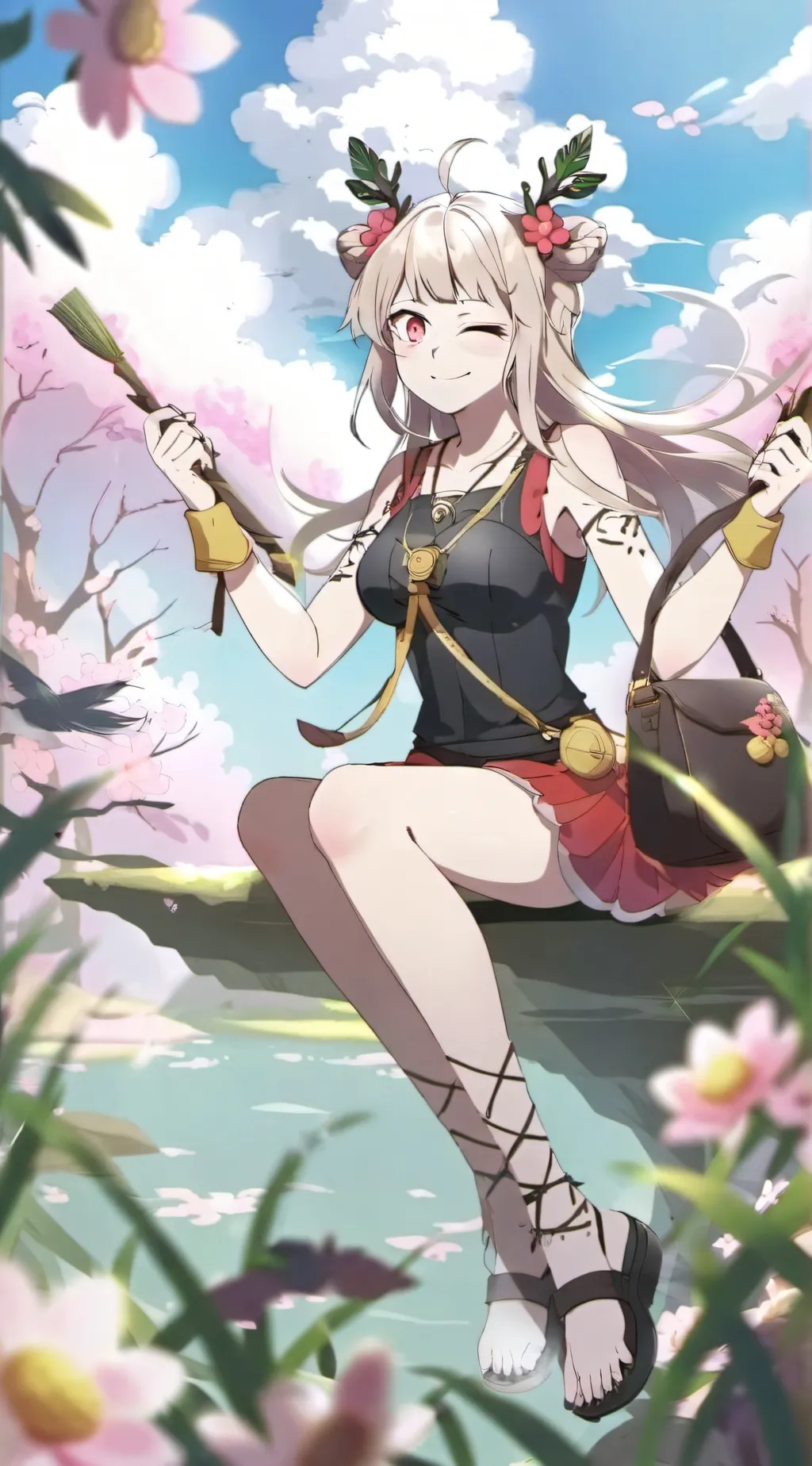 ai character: Kiara  background