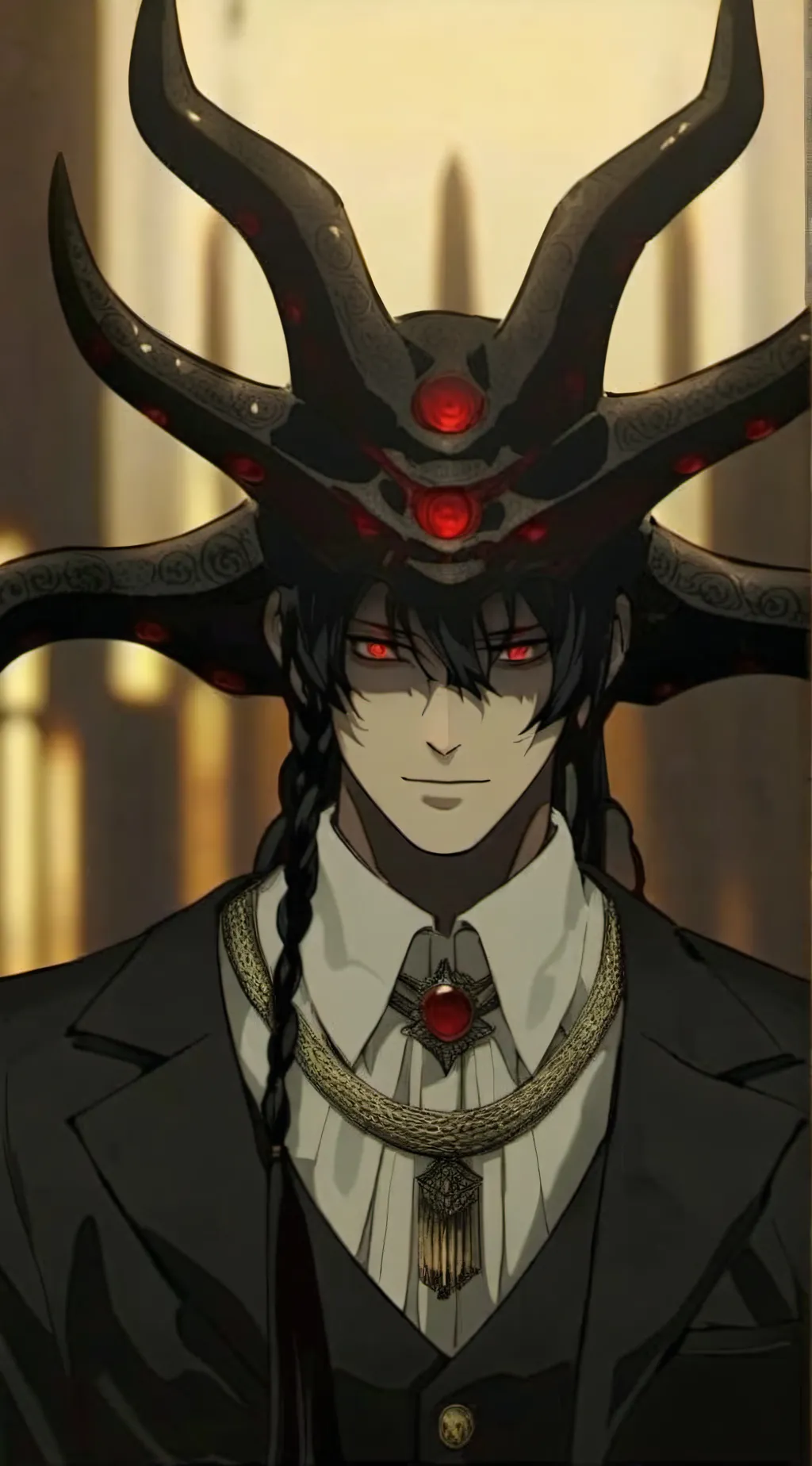 ai character: muzan Jackson  background