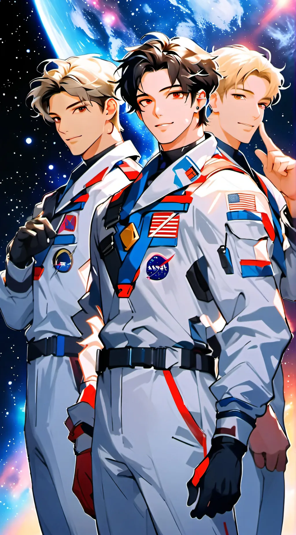 ai character: Astronauts  background