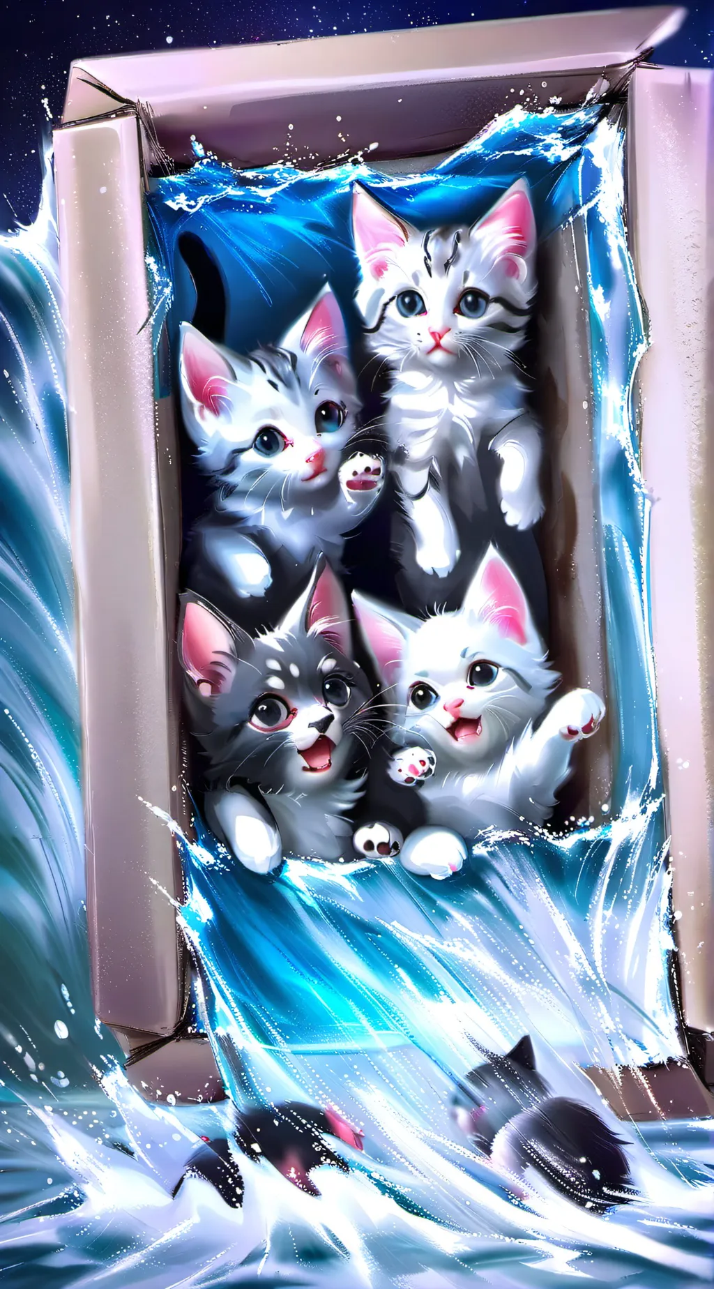 ai character: Kittens background