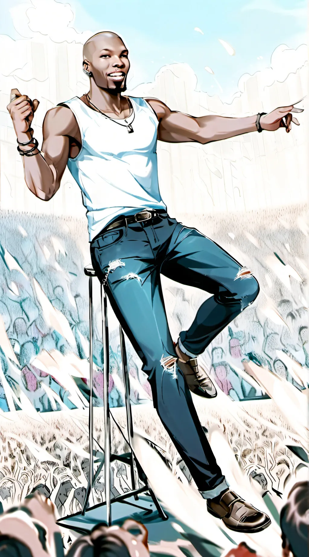 ai character: 50 cent background