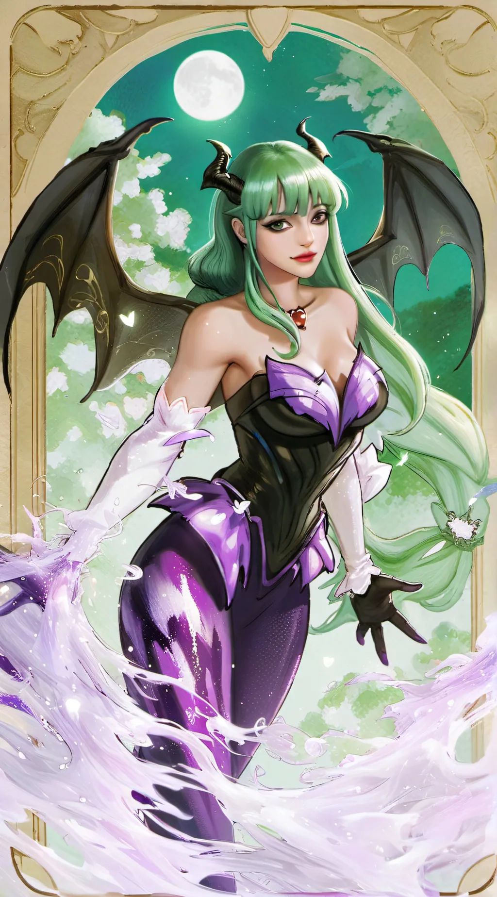 ai character: Morrigan  background