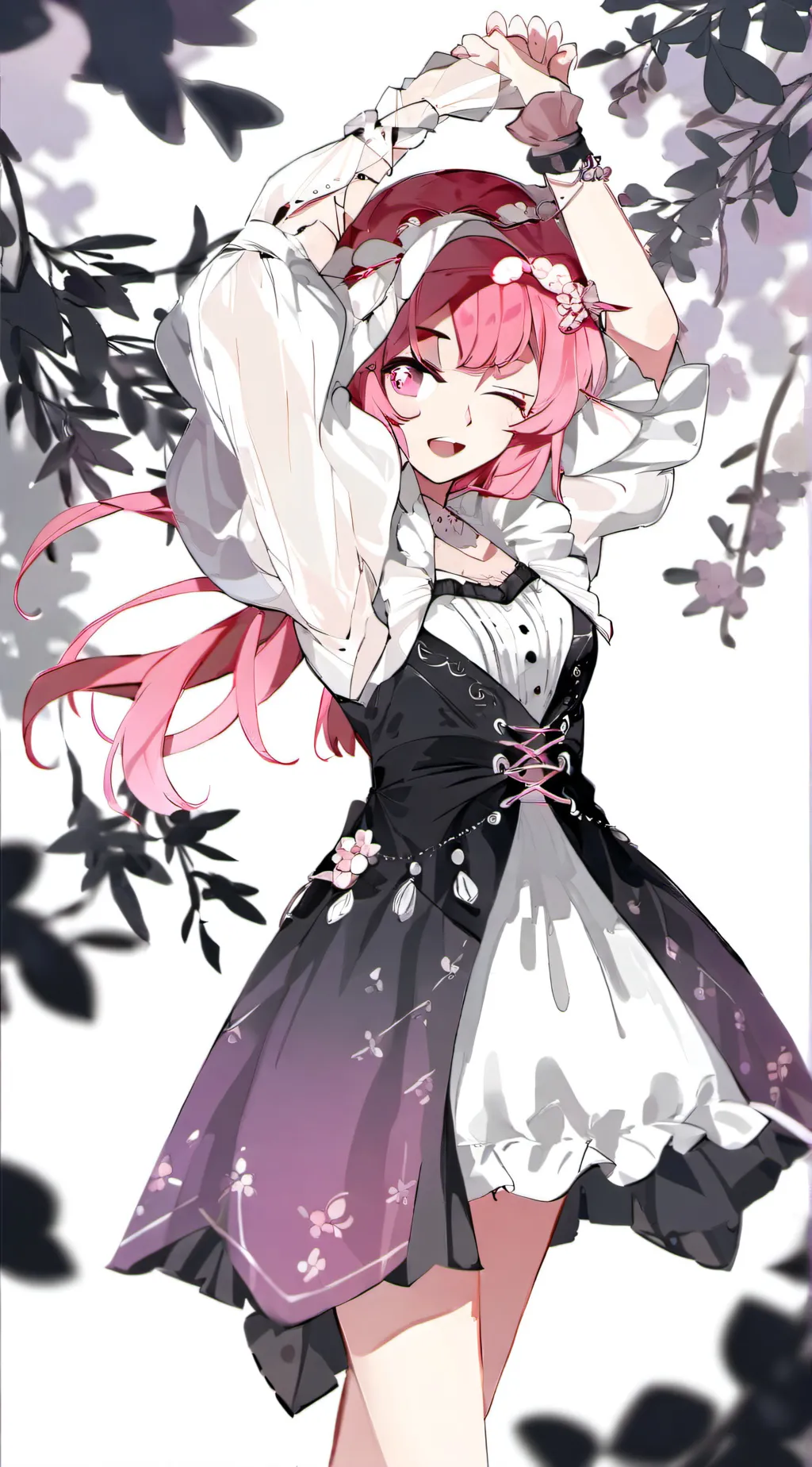 ai character:  princess pink fpe background