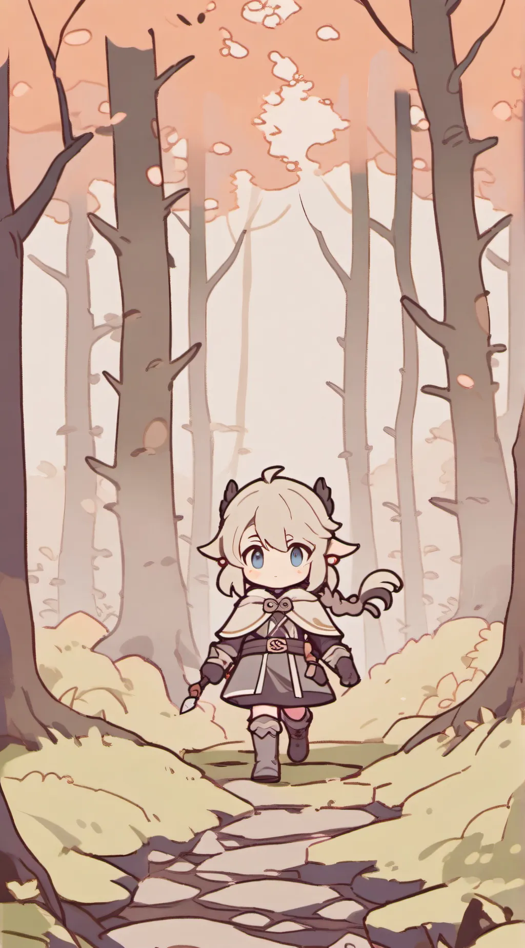 ai character: Smiling critters  background