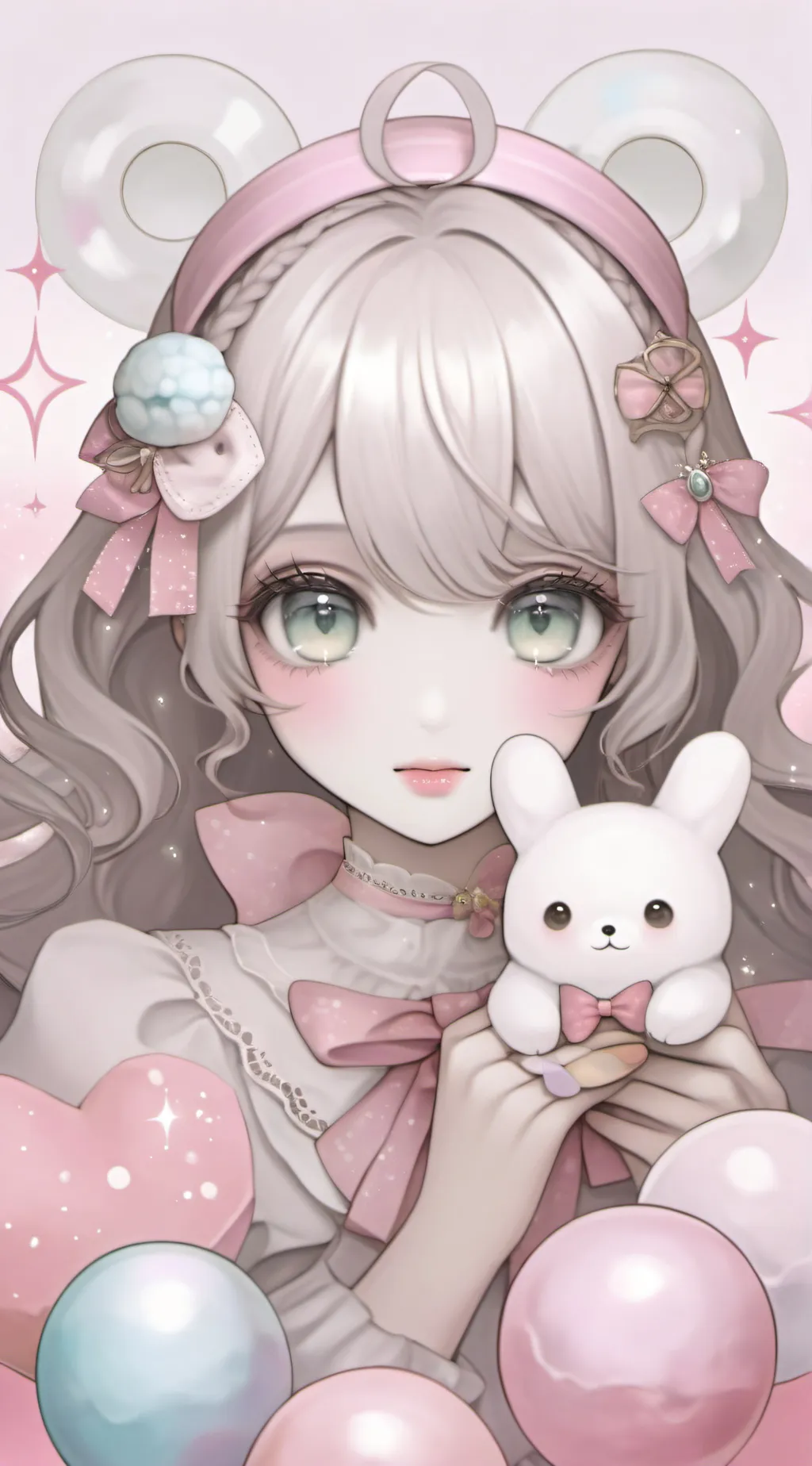 ai character: ◦•●◉✿ ɪᴠʏ ✿◉●•◦ background