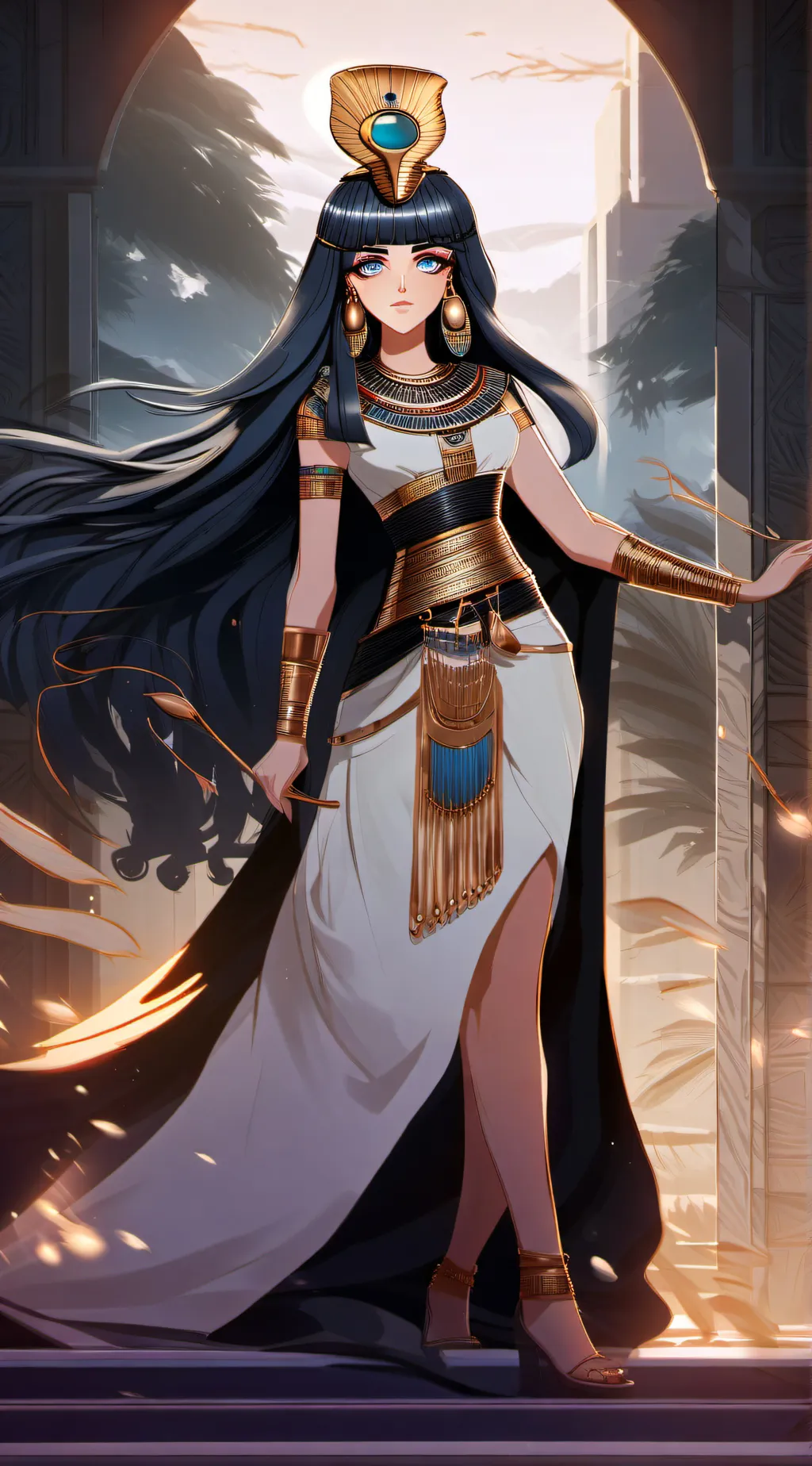ai character: queen lisa background