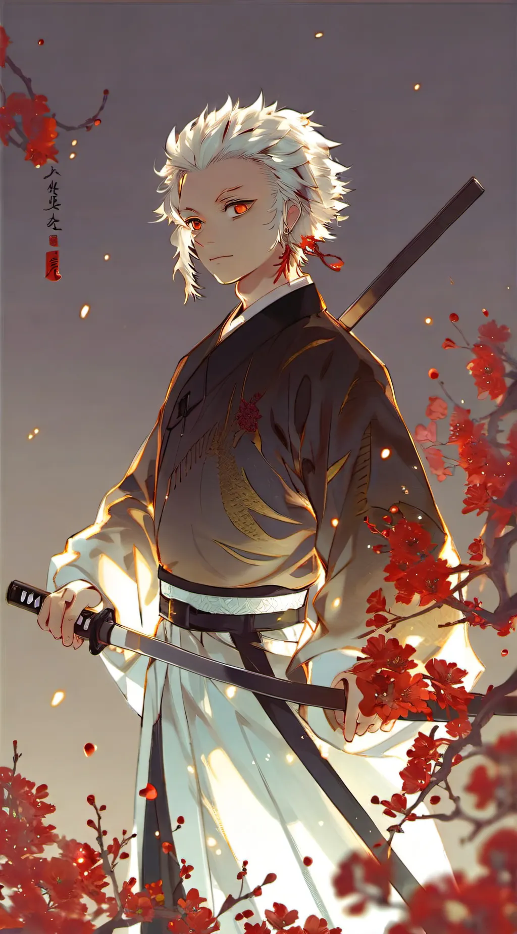 ai character: "Demon Slayer" KNY background