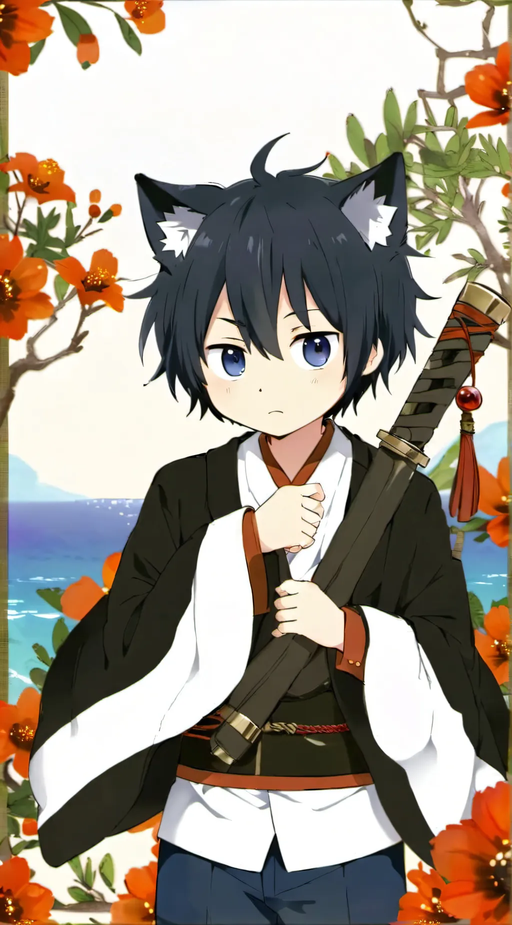 ai character: Giyu alpha background