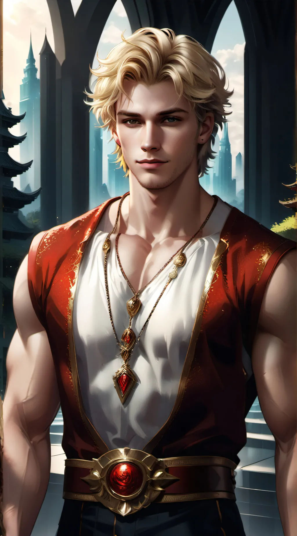 ai character: king arthus  background