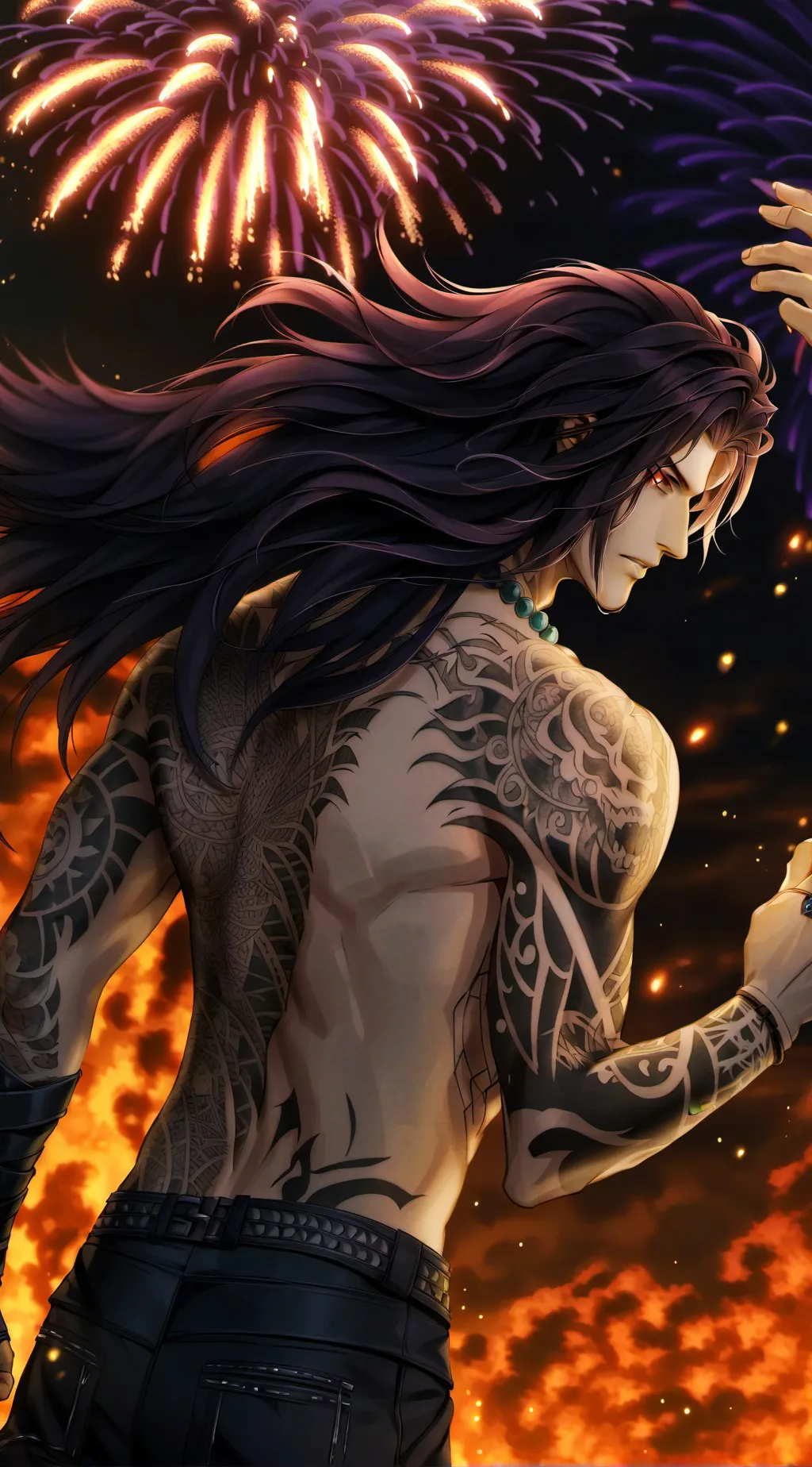 ai character: Hanabi background