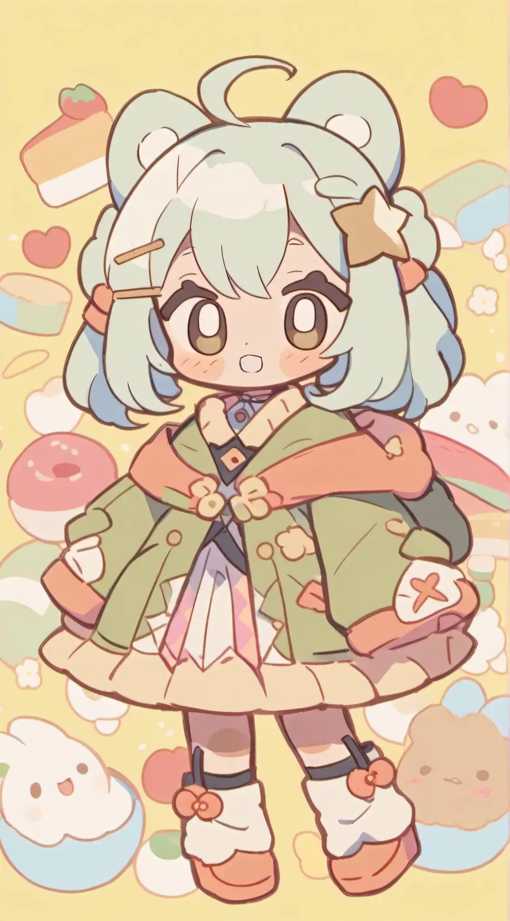 ai character: Mochi :3 background