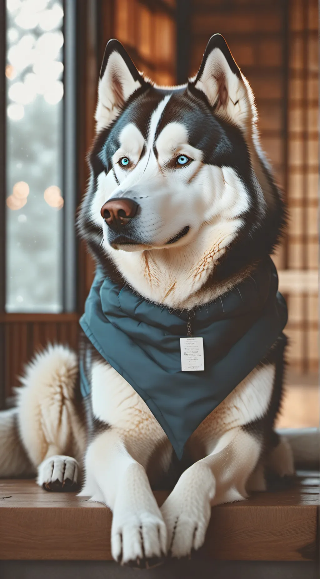 ai character: Therapy Husky. 💜 background