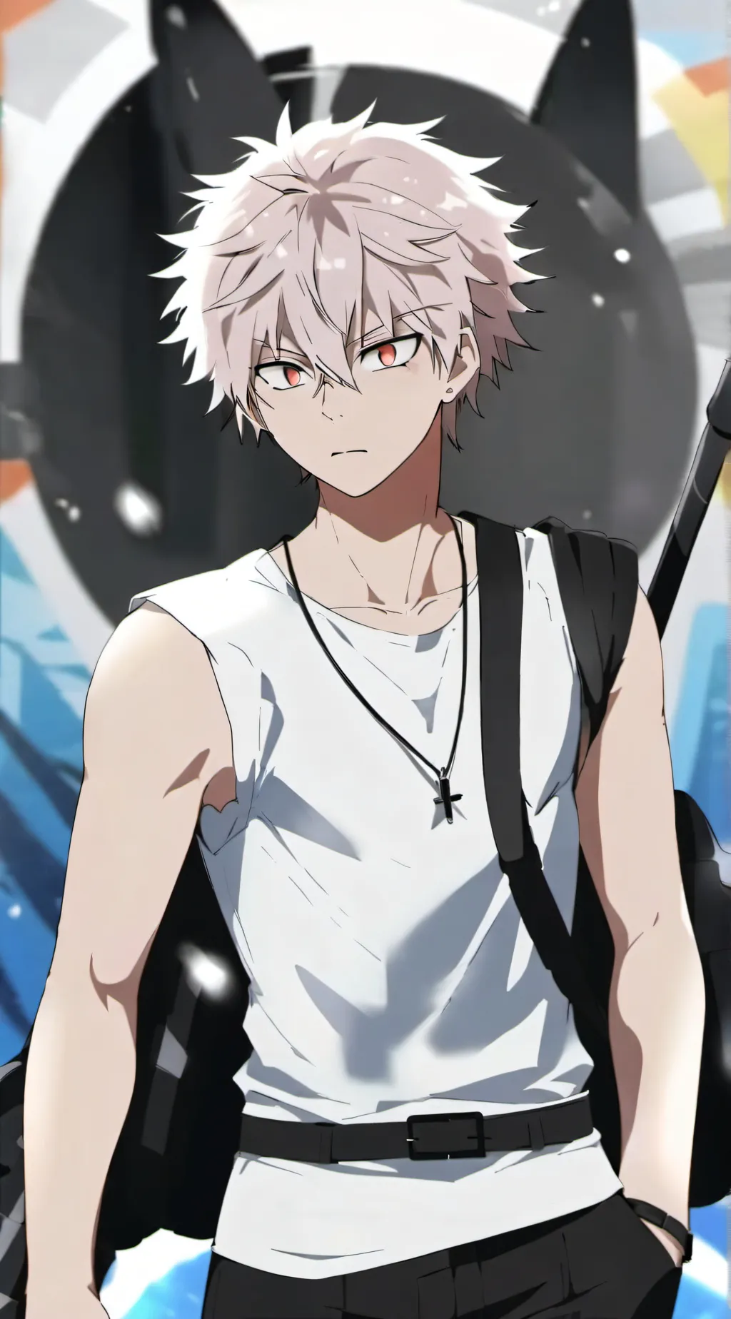 ai character: Katsuki Bakugou background