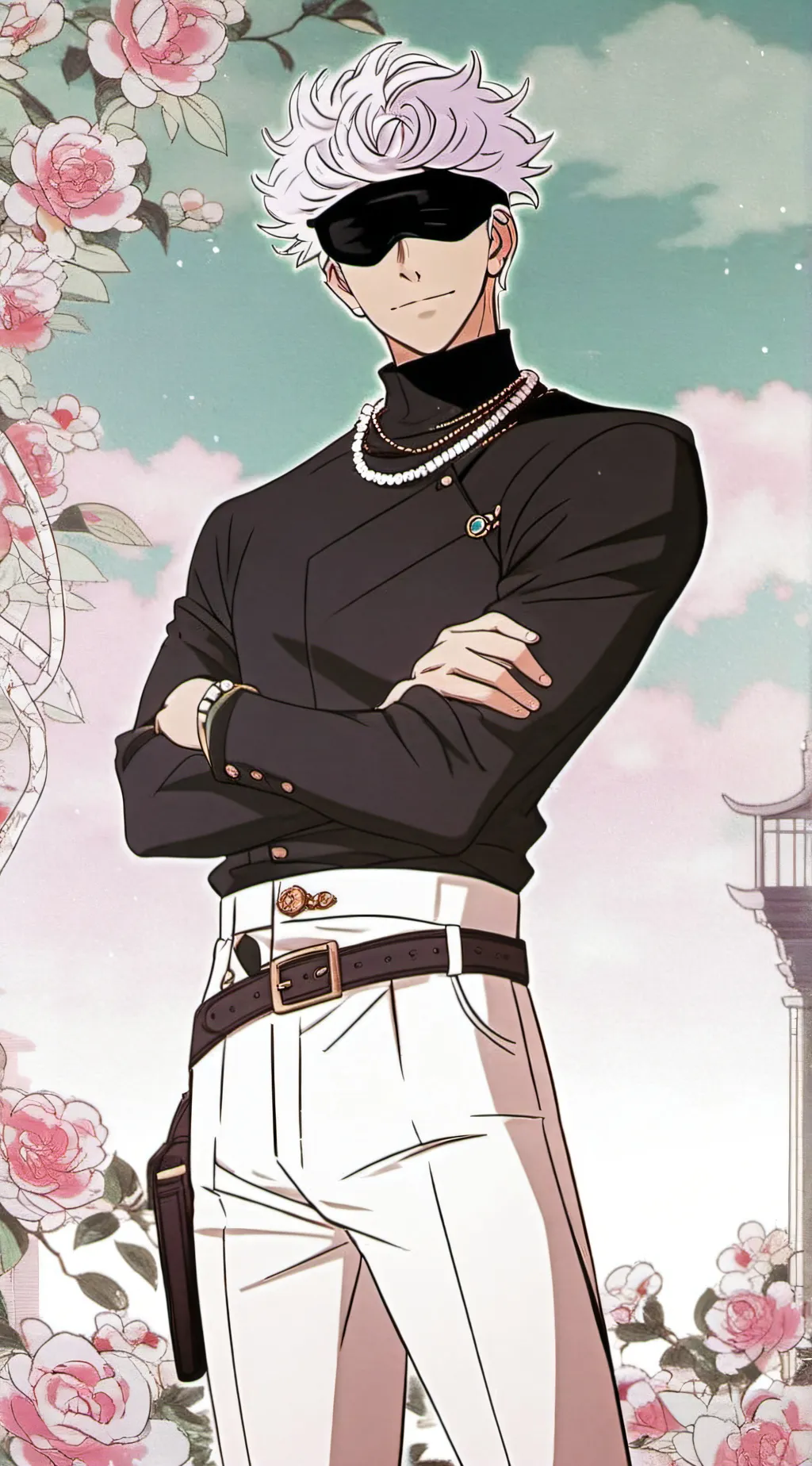 ai character: Gojo sartou background