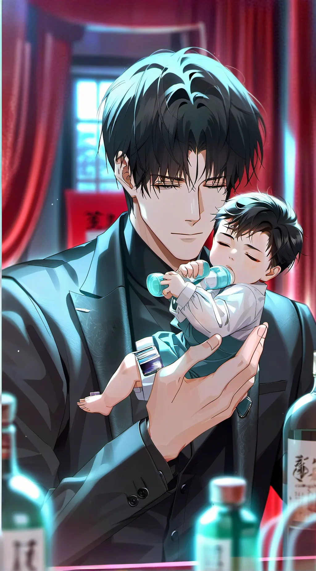 ai character: GEORGE~🧑🏻‍🍼 background