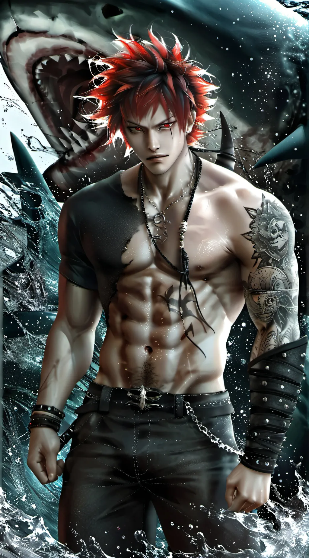 ai character: Kirishima x y/n background