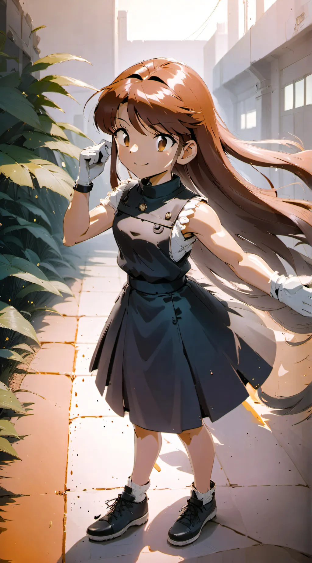 ai character: Green/Leaf background