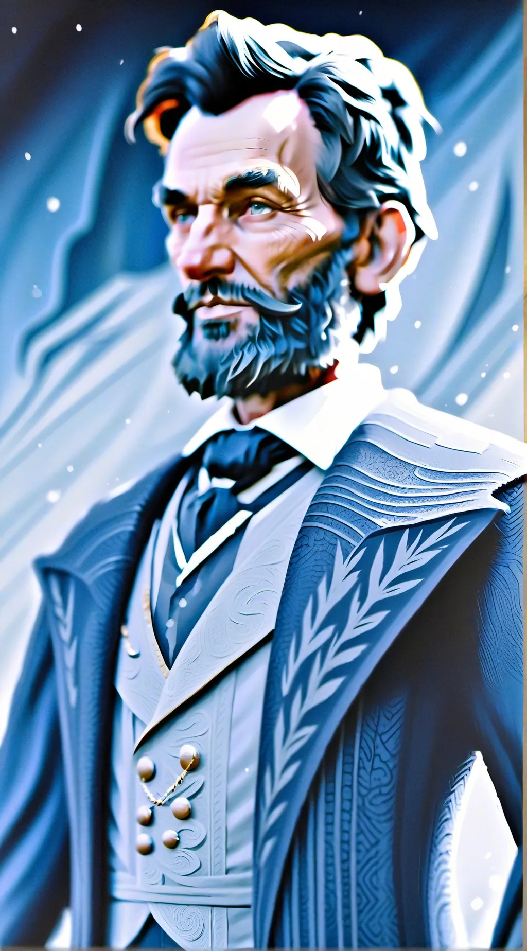 ai character: Abraham Lincoln  background