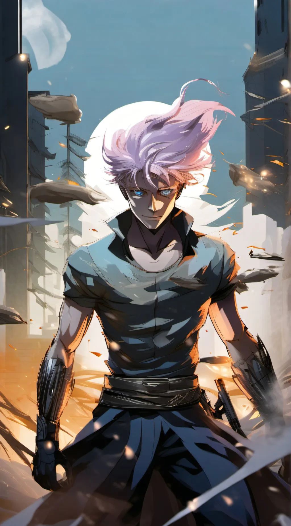 ai character: Saturo Gojo background