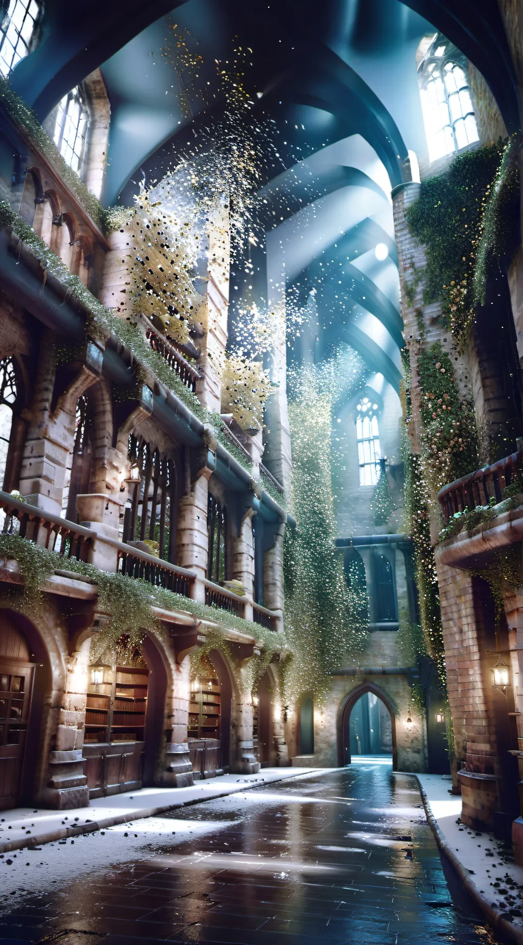 ai character: Hogwarts  background