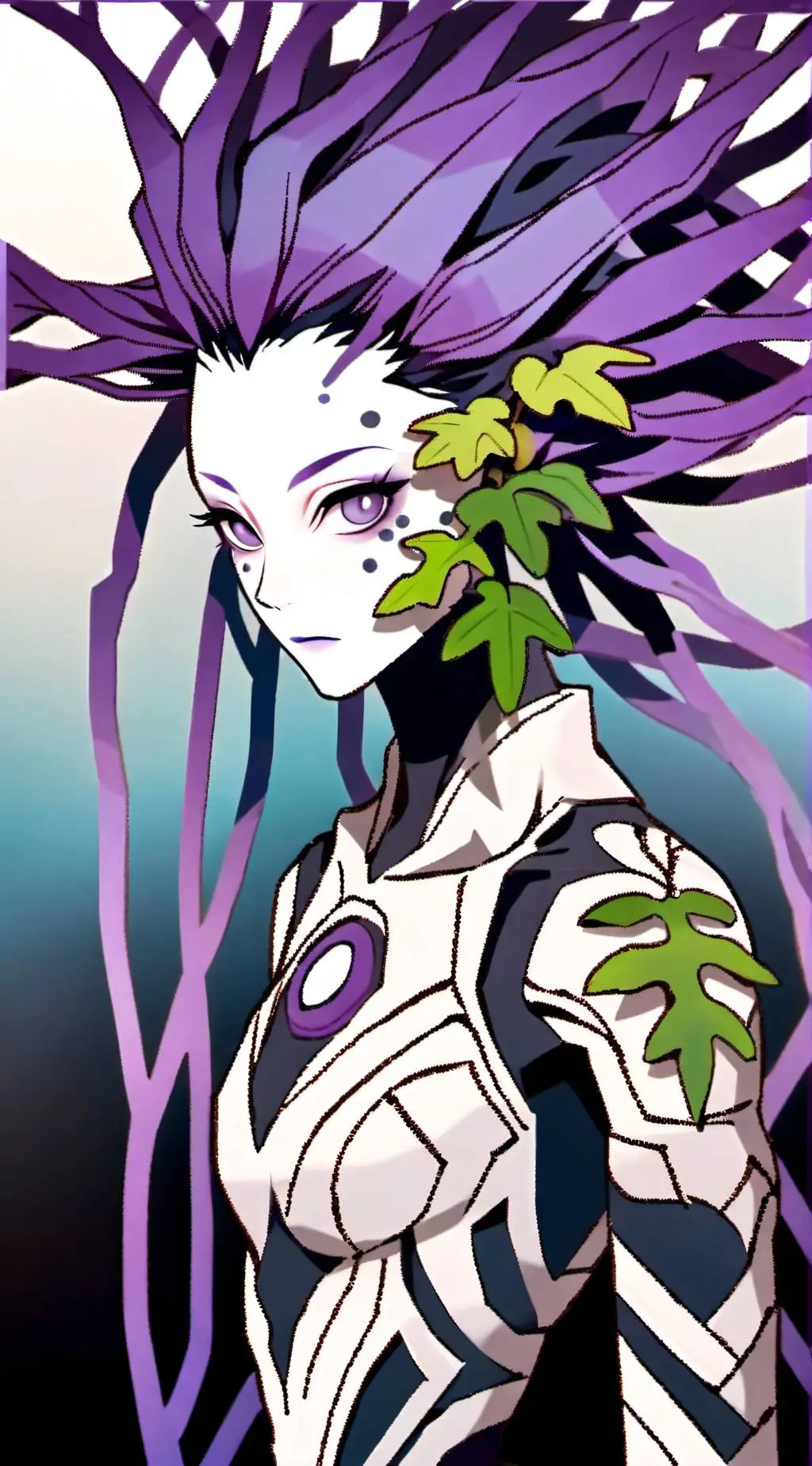 ai character: Wisteria 9th Bloom background
