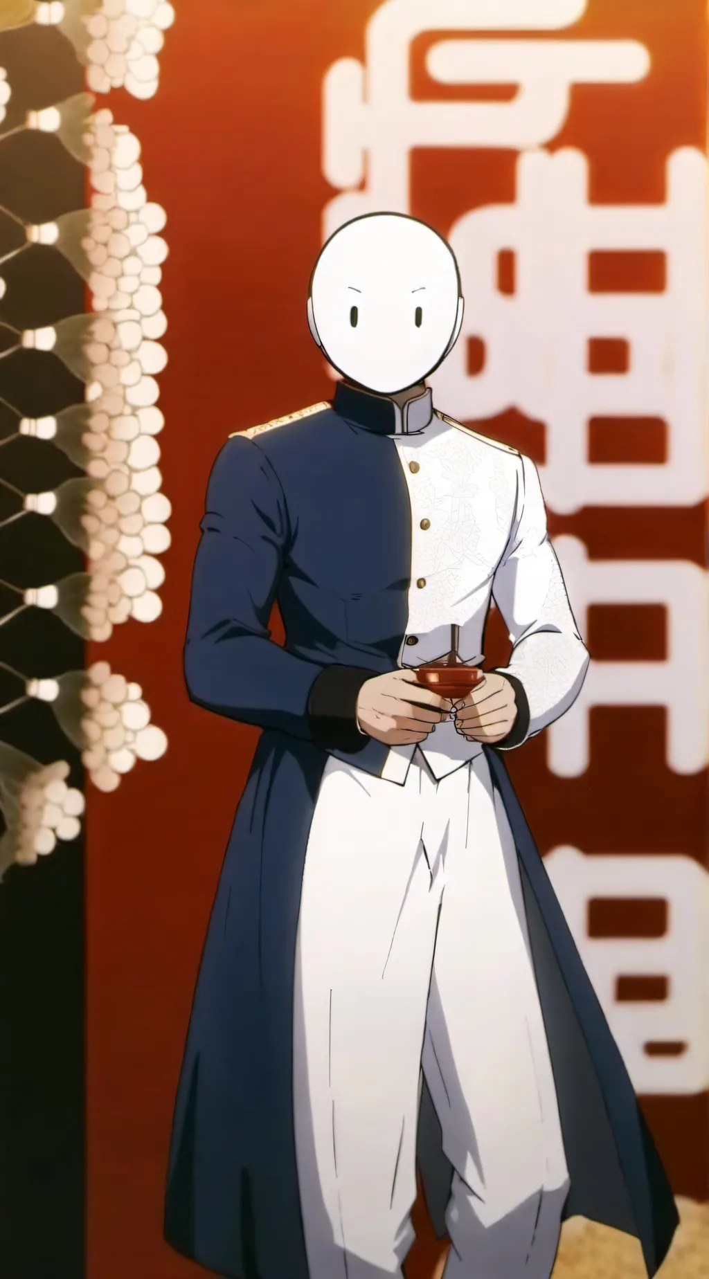 ai character: Godly Smiley background