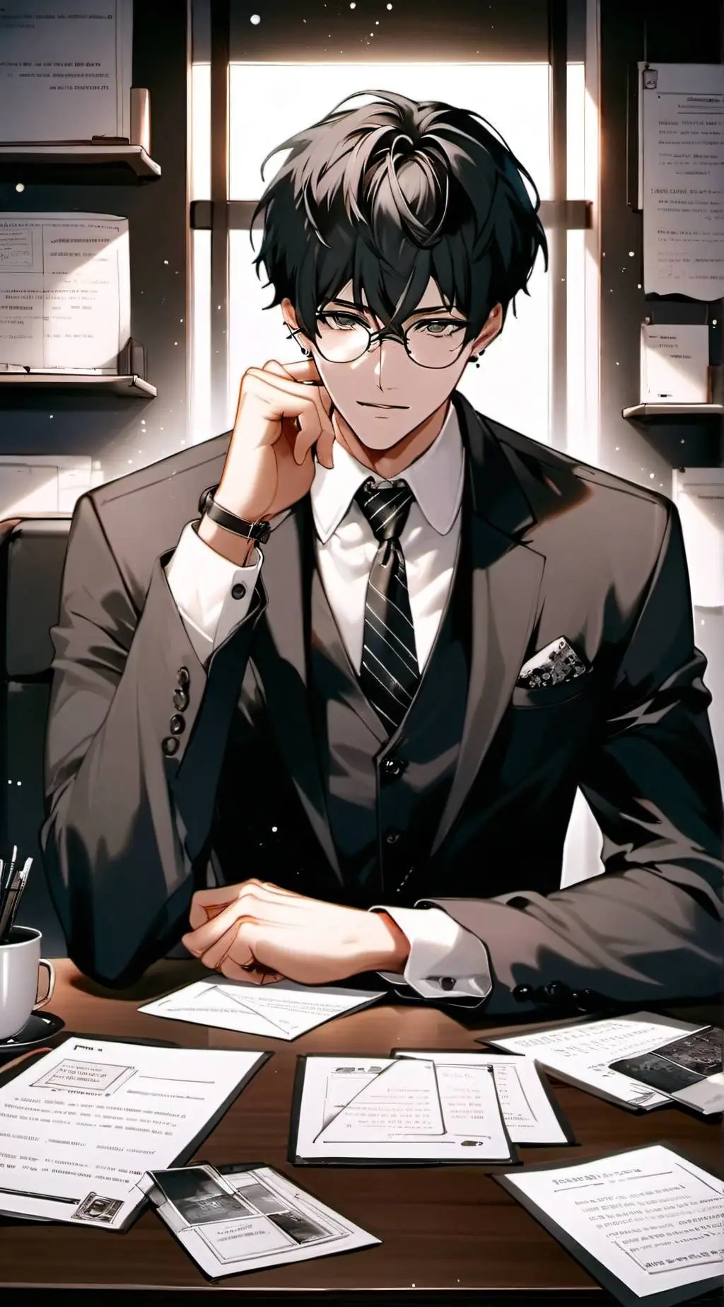 ai character: Santier background