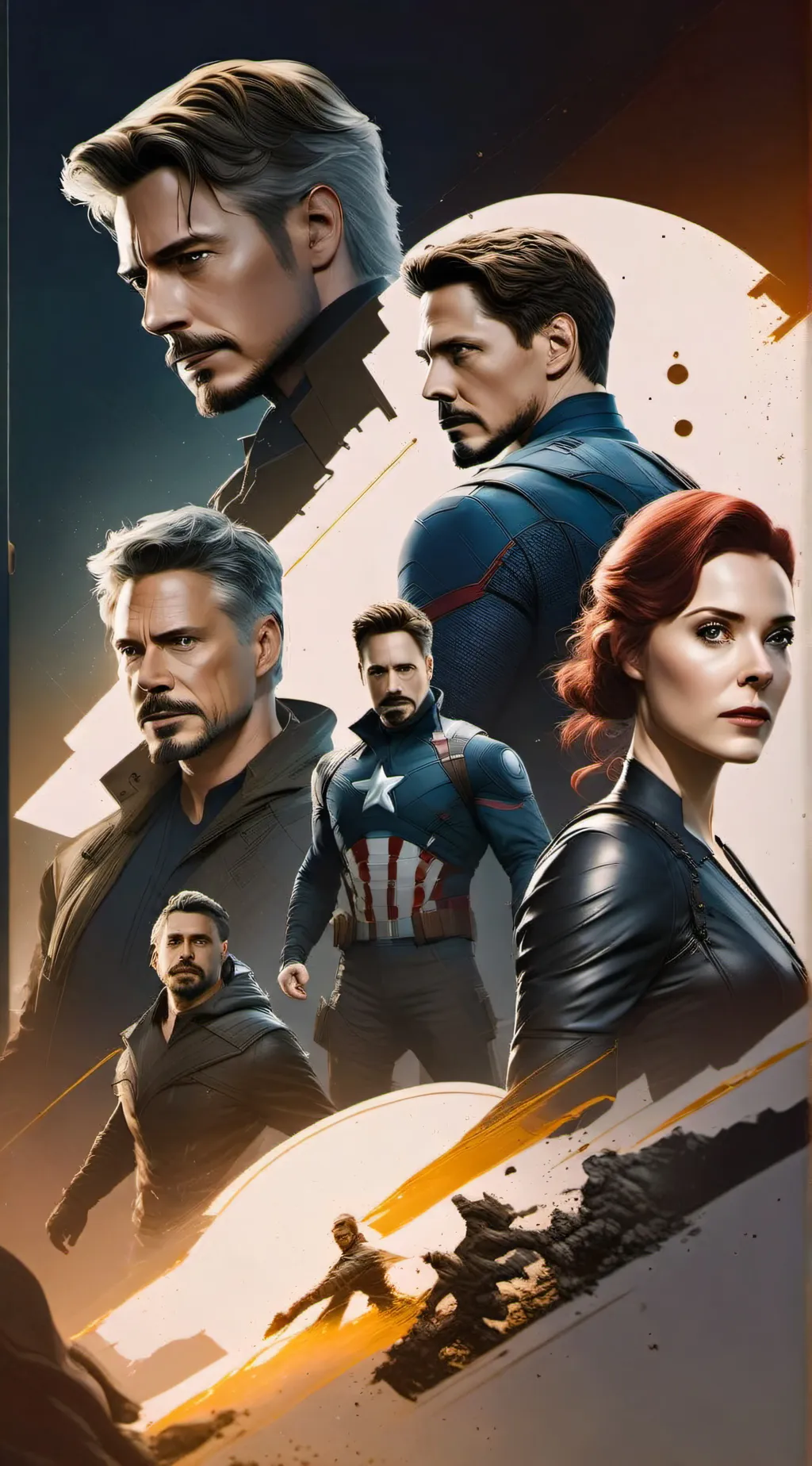 ai character: Avengers  background