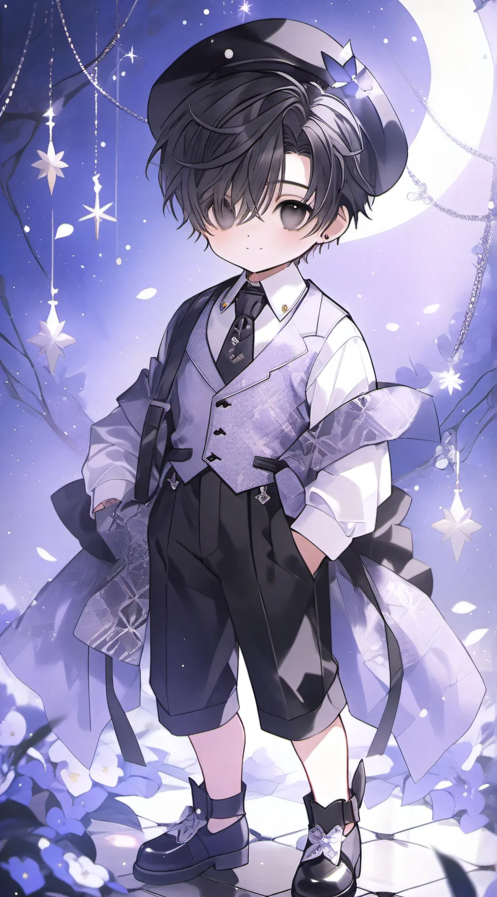 ai character: Tiny  background