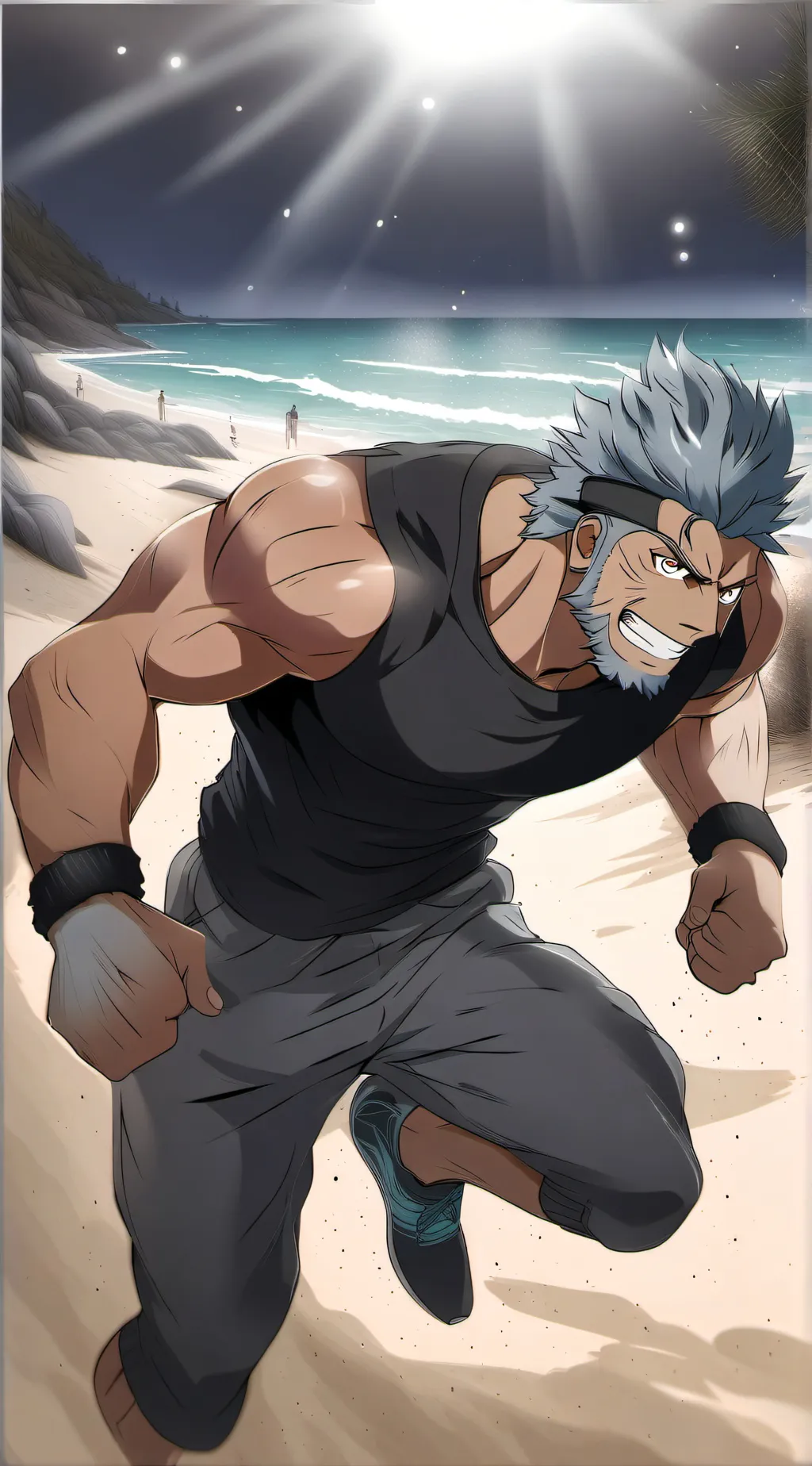 ai character: Monkey D Garp background
