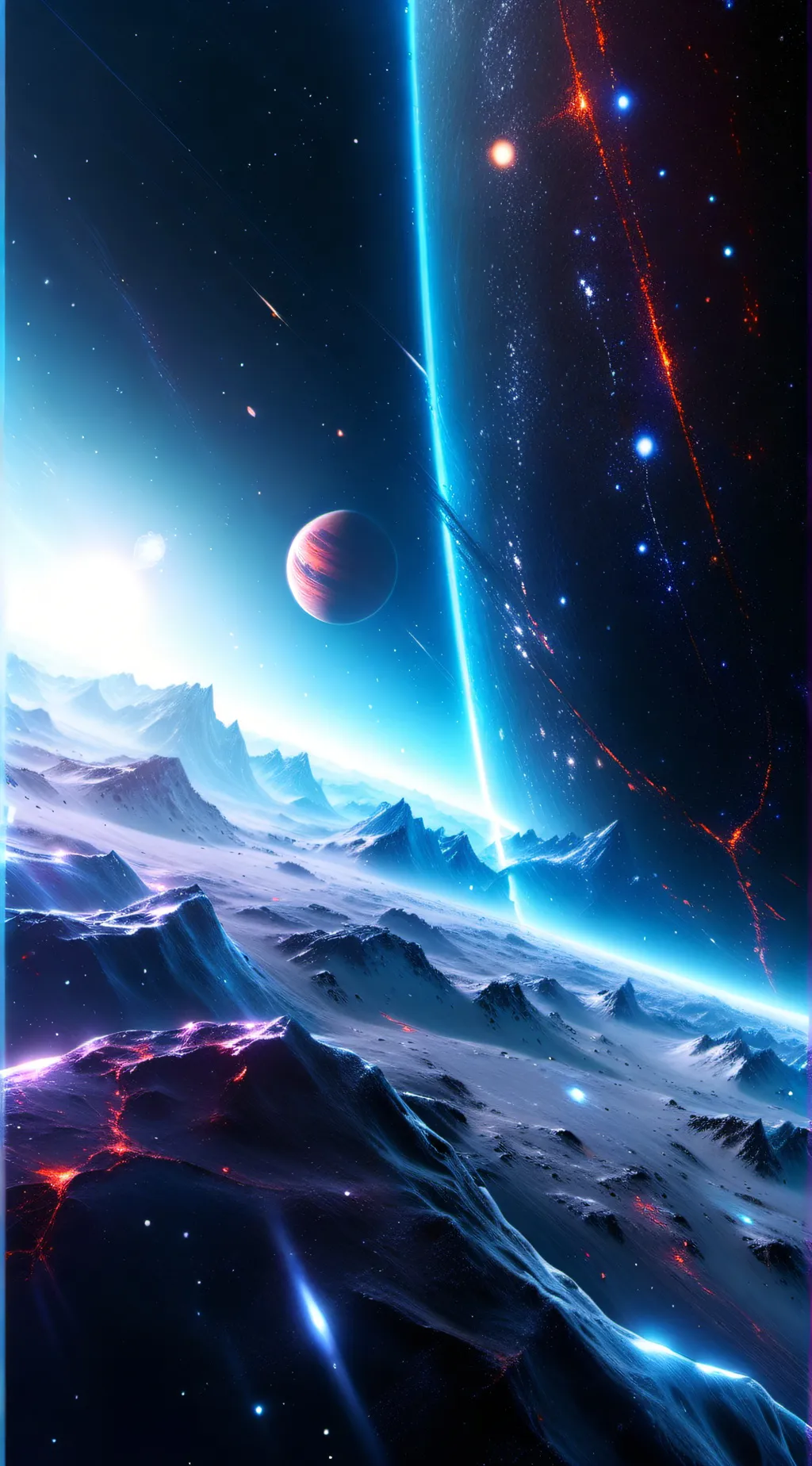 ai character: Cyan Skies background